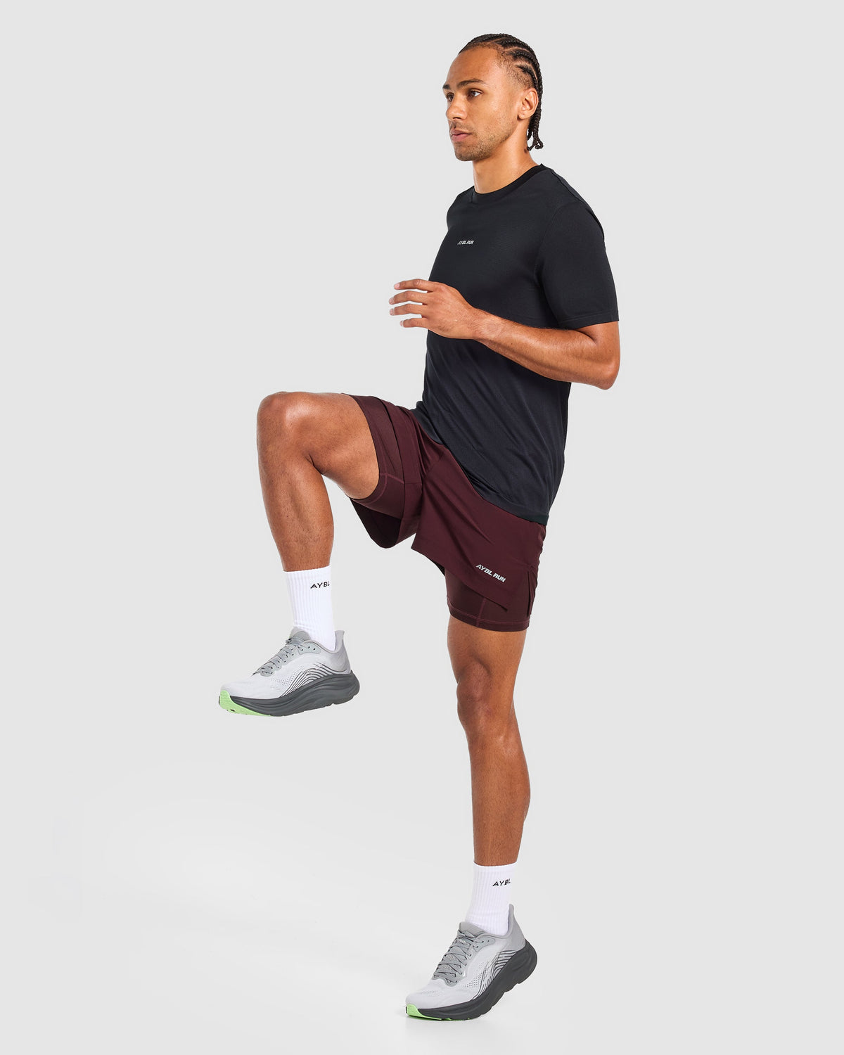 Run 2 in 1 Shorts - Dark Burgundy