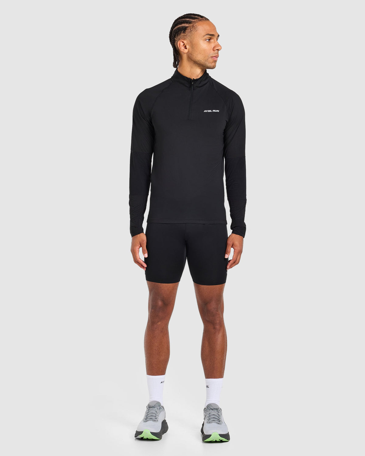 Run 1/4 Zip Pullover - Noir
