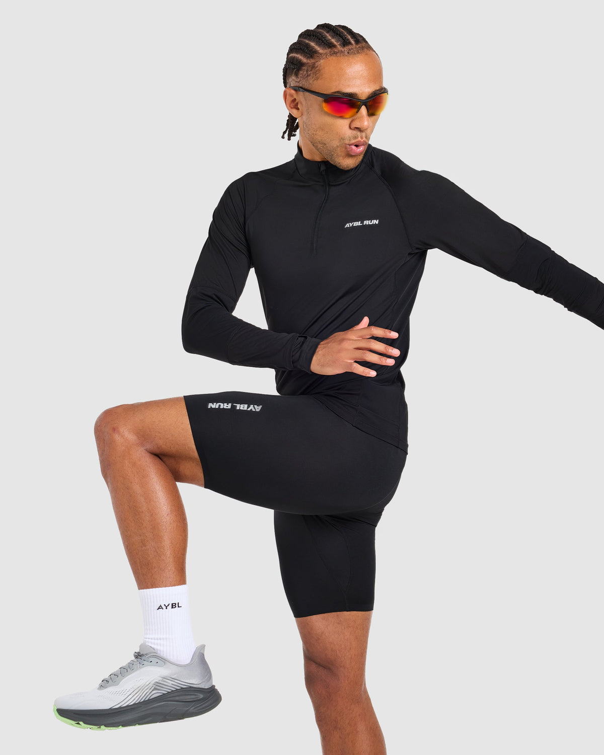Run 1/4 Zip Pullover - Noir