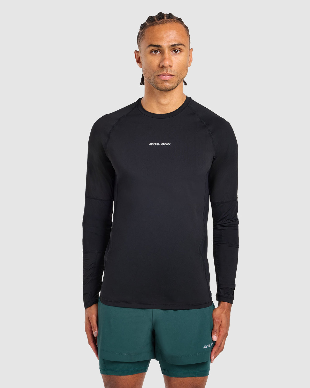 Run Long Sleeve T Shirt - Noir