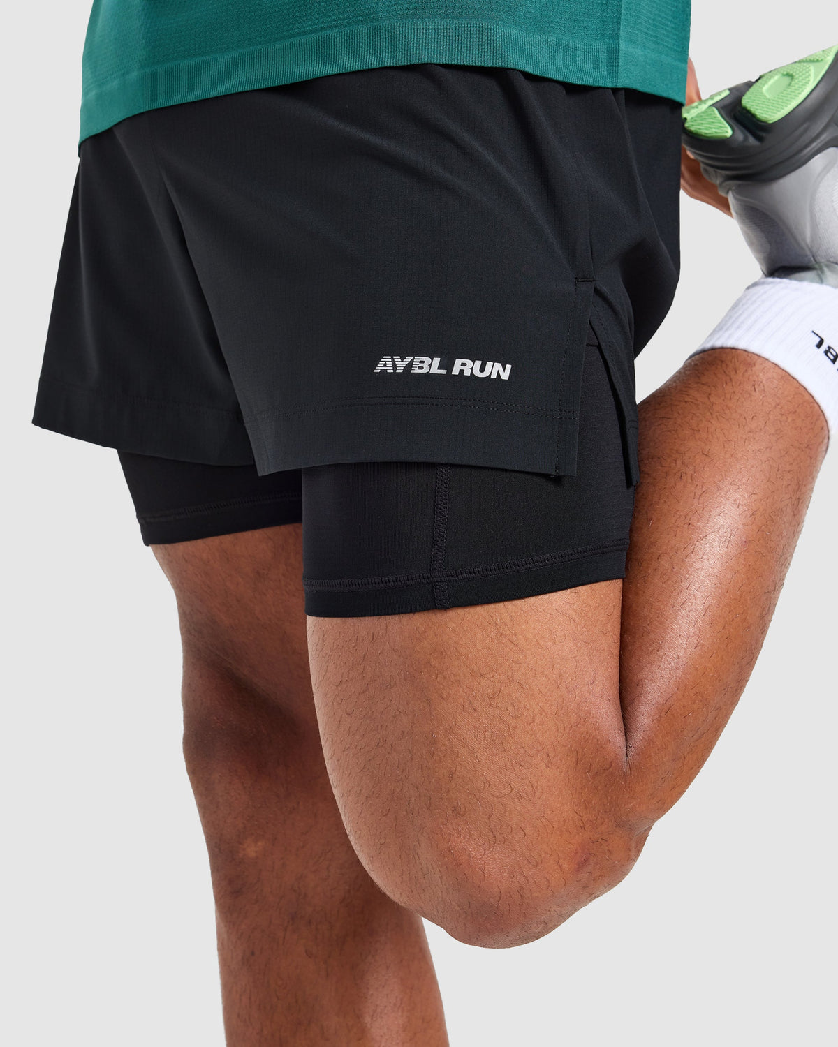 Run 2 in 1 Shorts - Noir