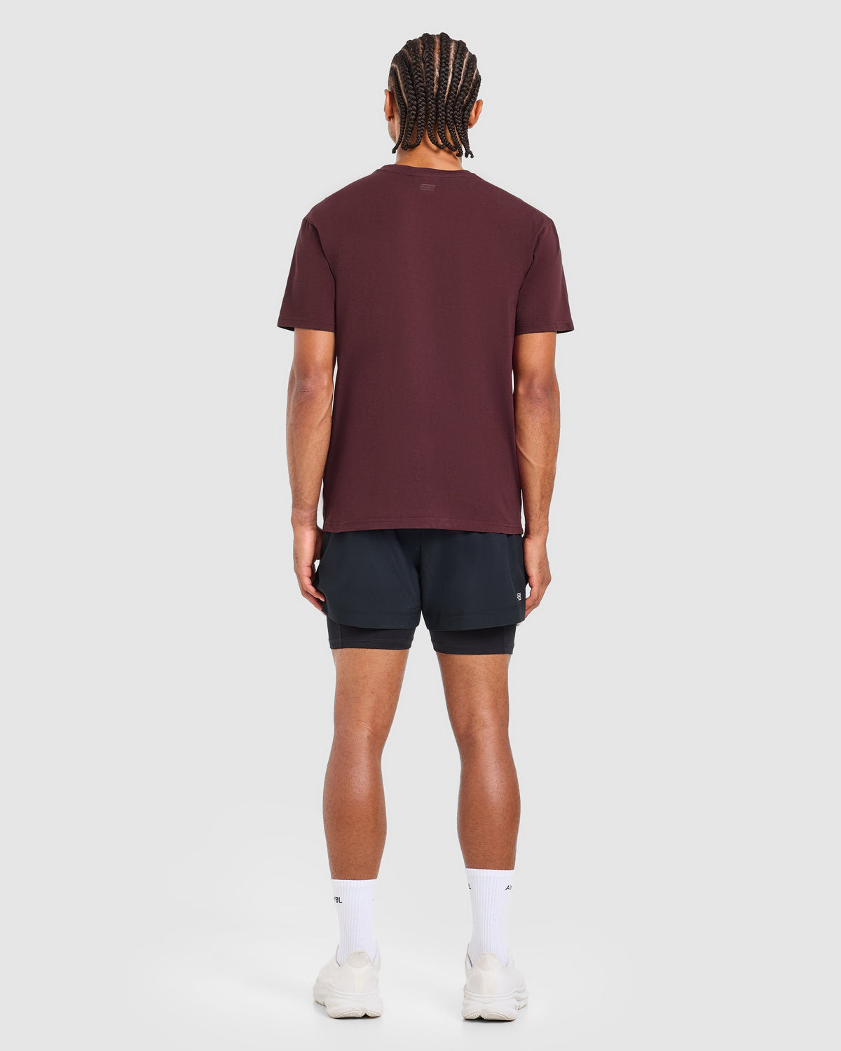Run Graphic T Shirt - Dark Burgundy
