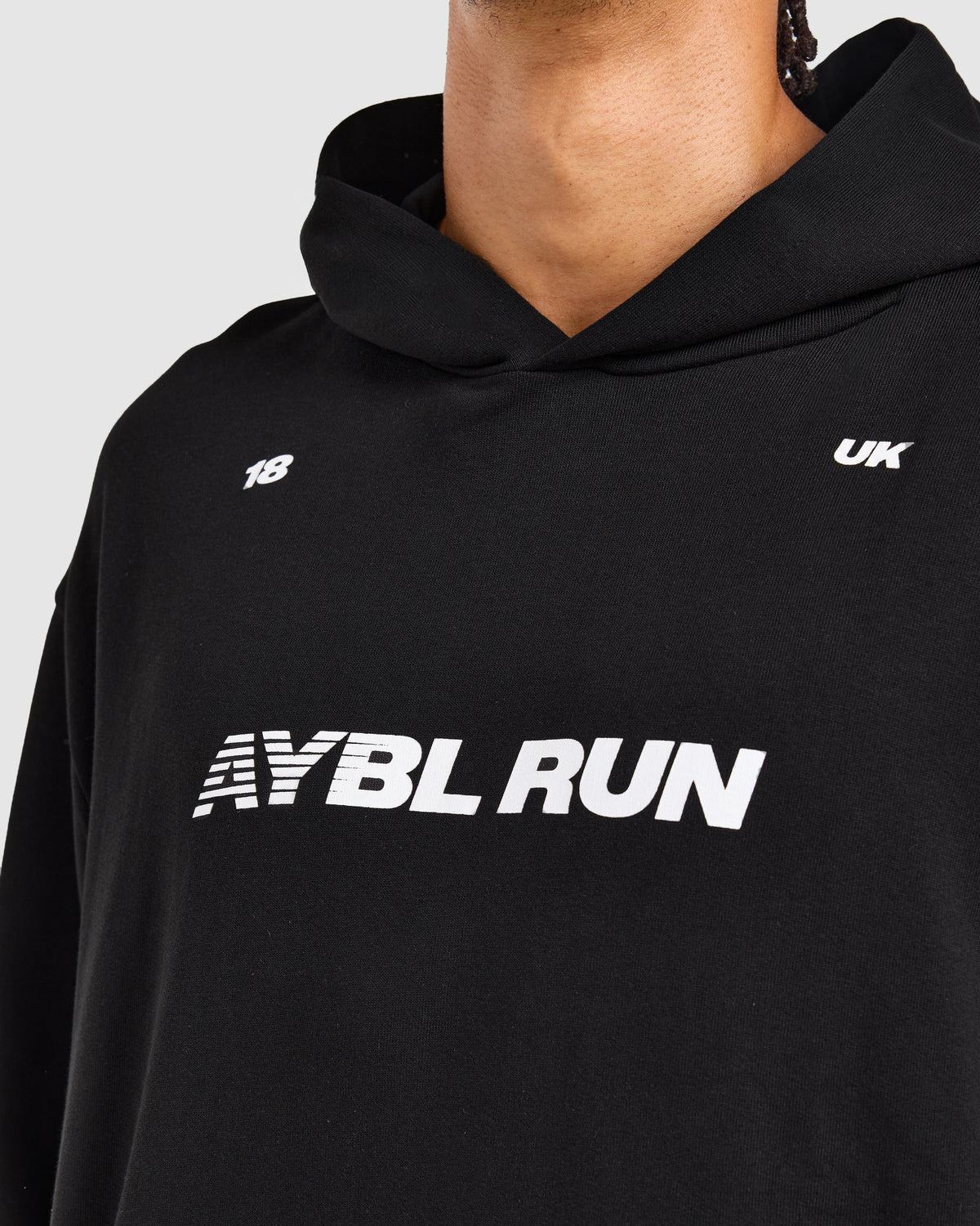 Run Graphic Hoodie - Noir