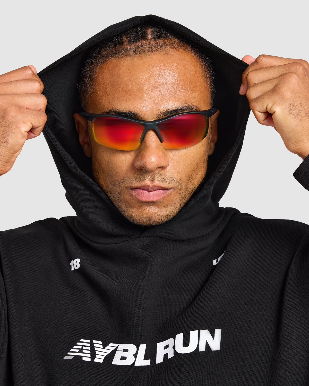 Run Graphic Hoodie - Noir