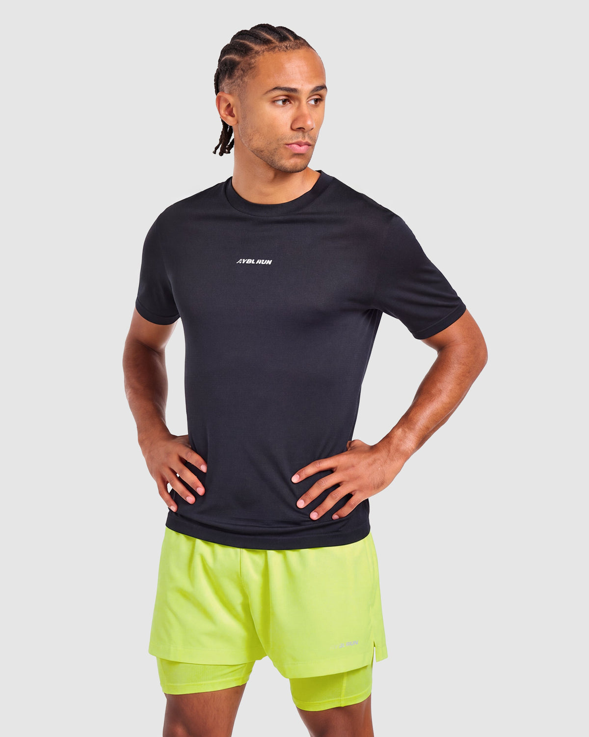 Run 2 in 1 Shorts - Neon Jaune