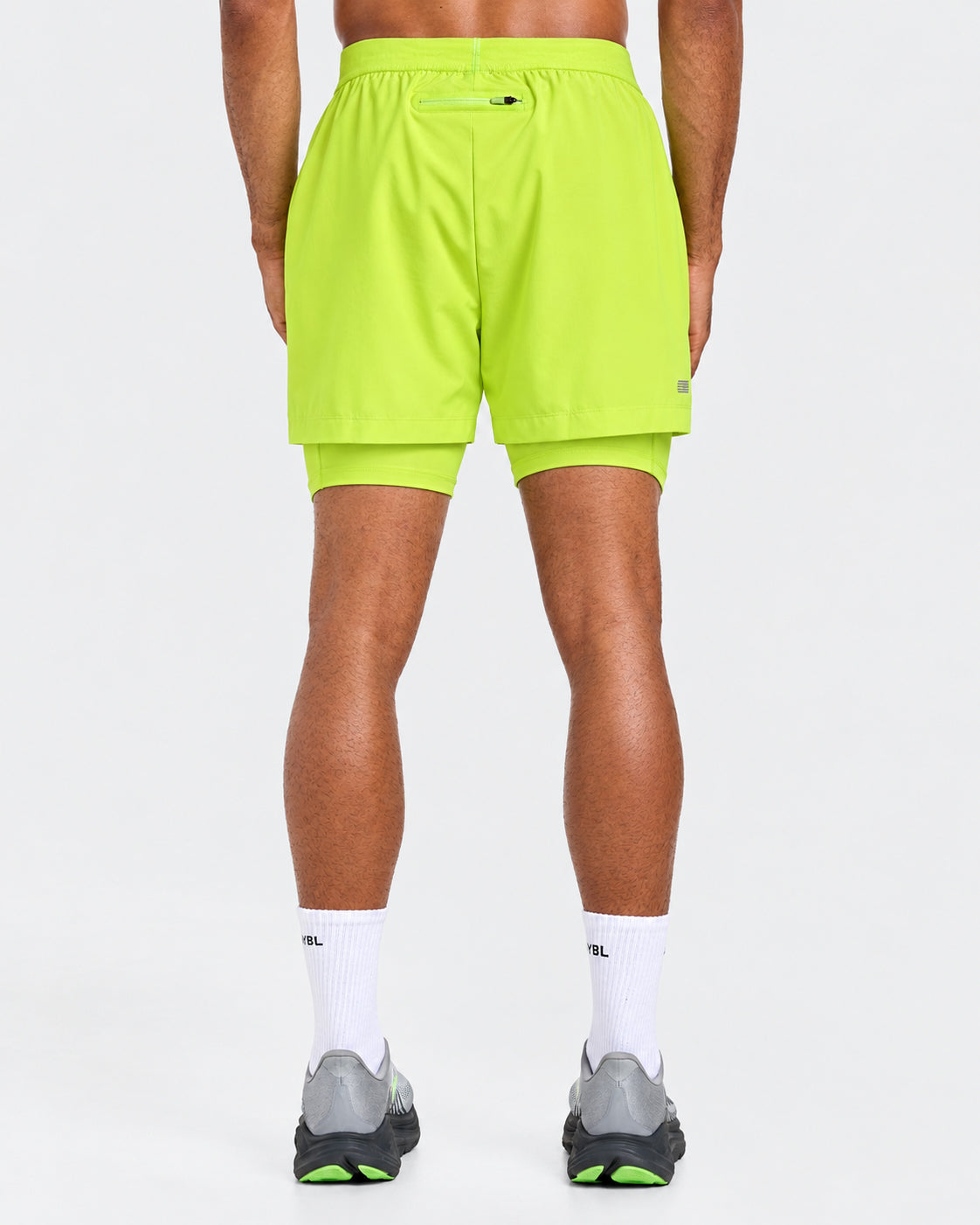 Run 2 in 1 Shorts - Neon Jaune