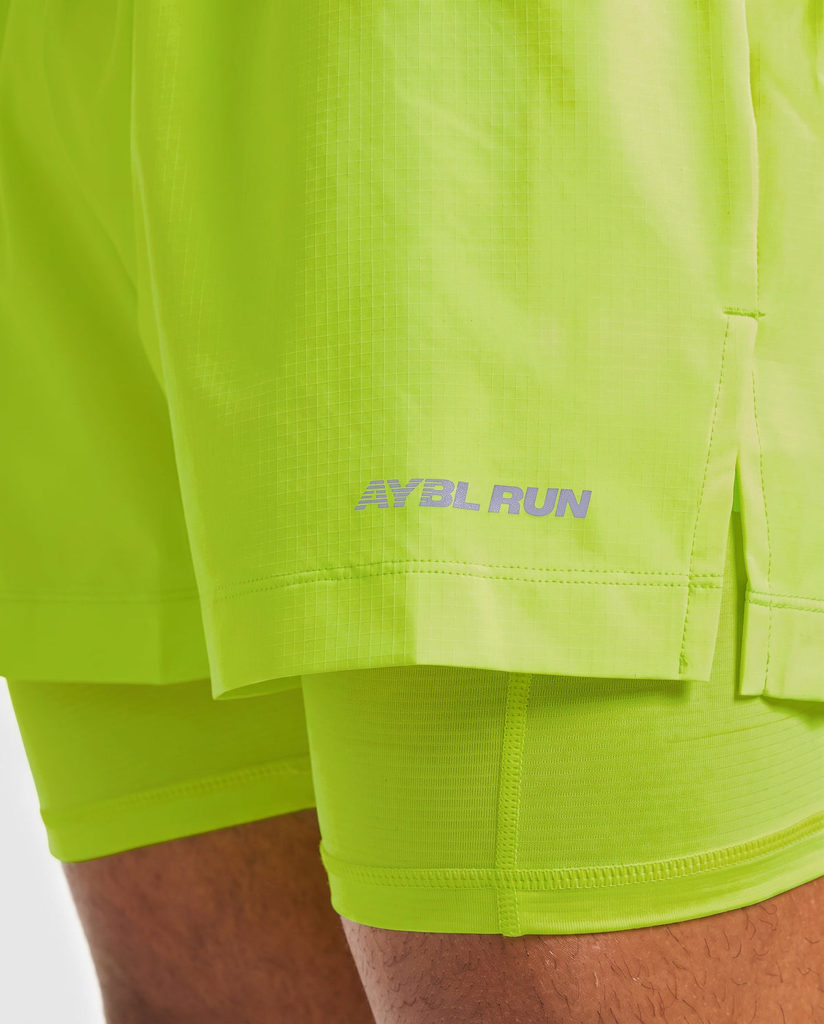 Run 2 in 1 Shorts - Neon Jaune