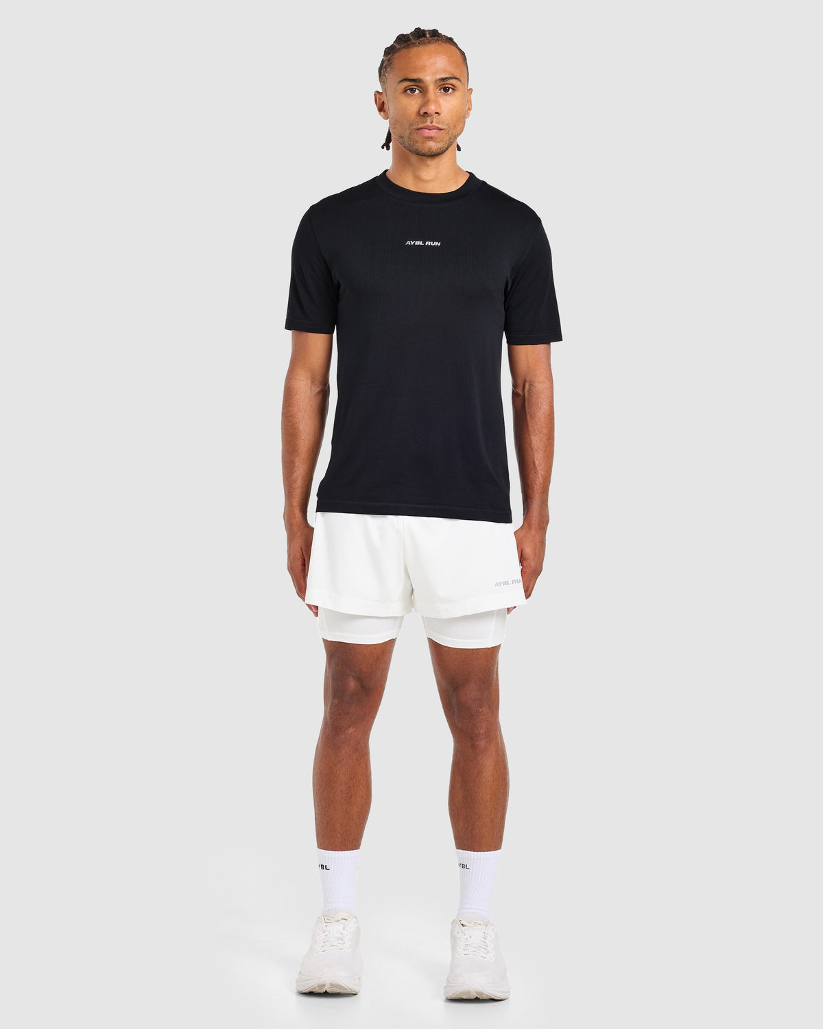 Run 2 in 1 Shorts - Blanc