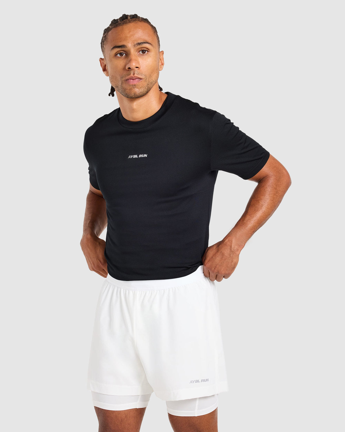 Run 2 in 1 Shorts - Blanc