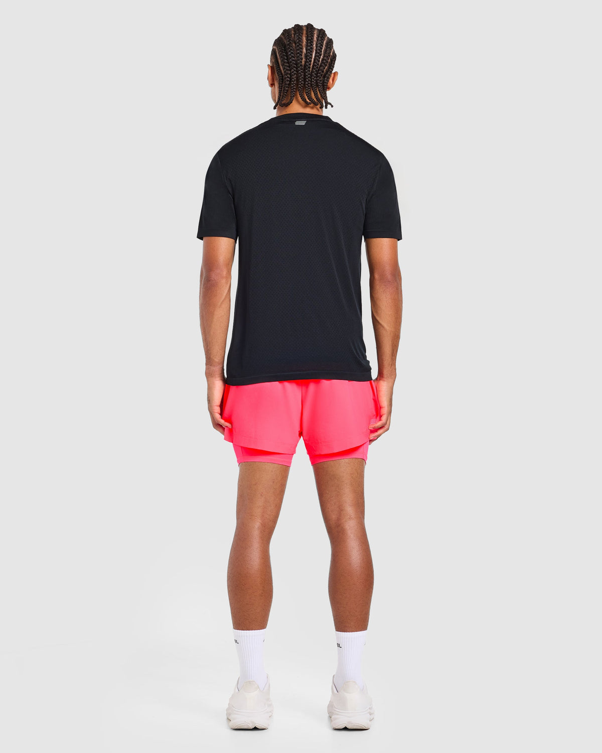 Run 2 in 1 Shorts - Neon Rose