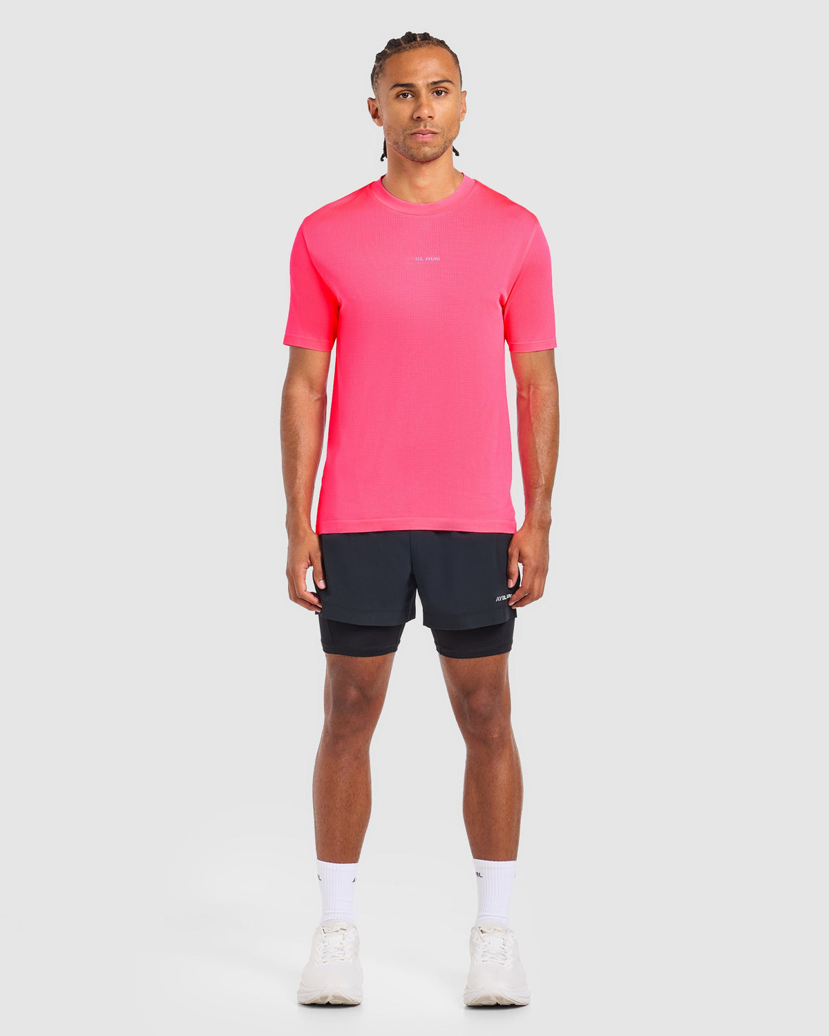 Run Seamless T Shirt - Neon Rose