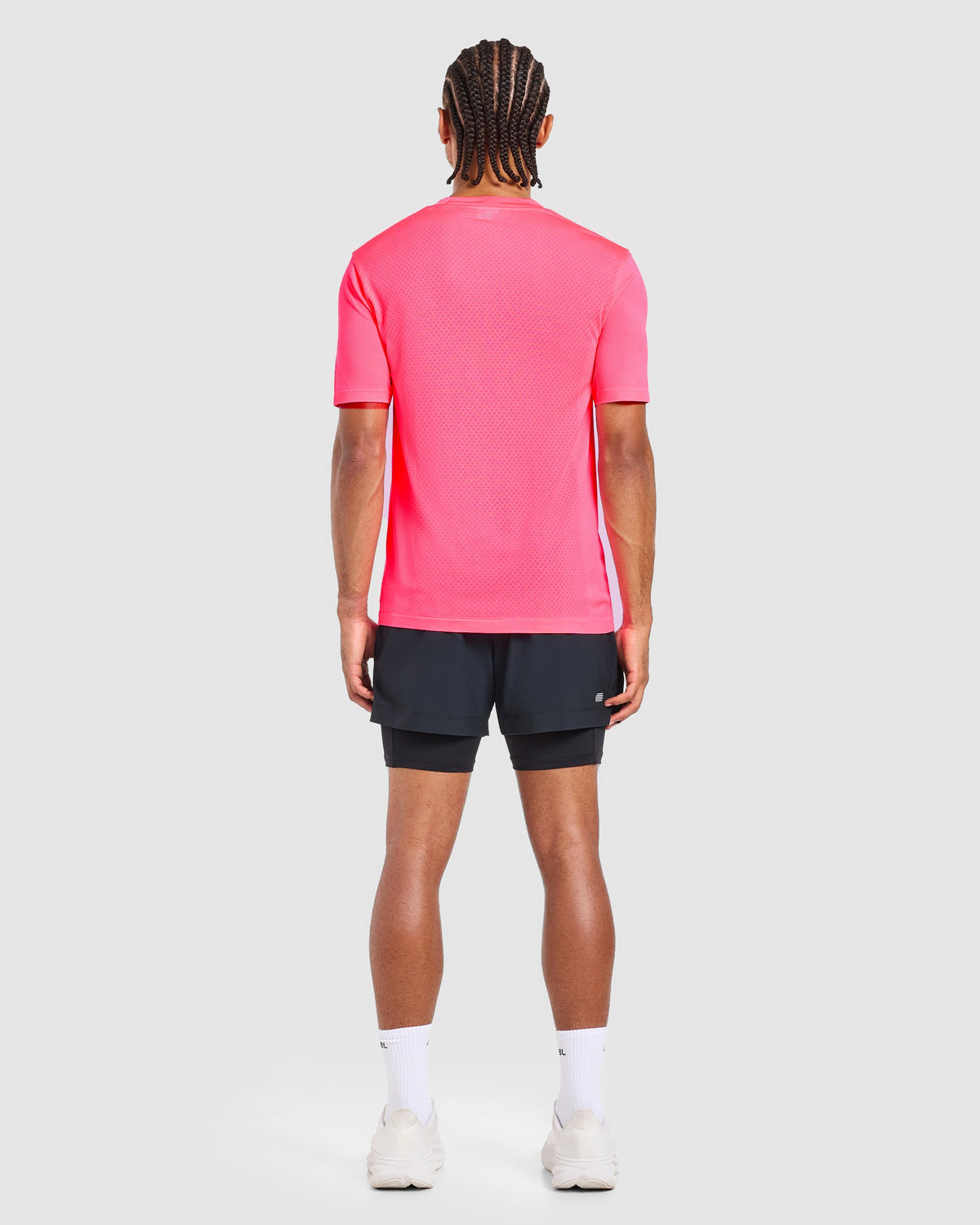 Run Seamless T Shirt - Neon Rose