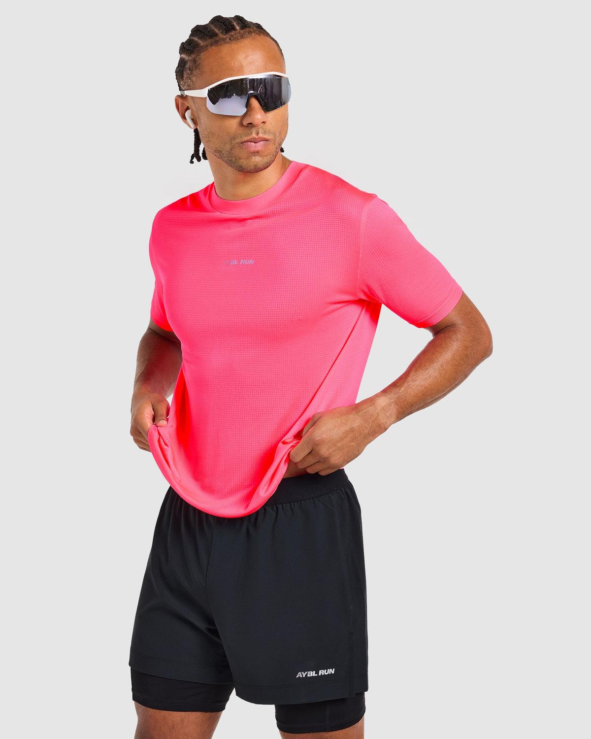 Run Seamless T Shirt - Neon Rose