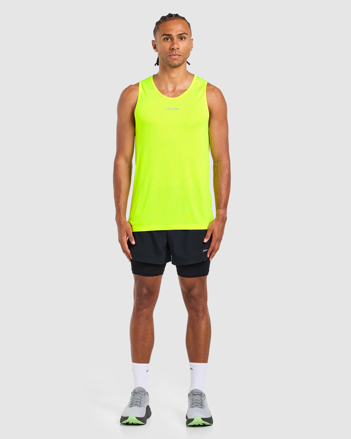 Run Seamless Tank - Neon Jaune