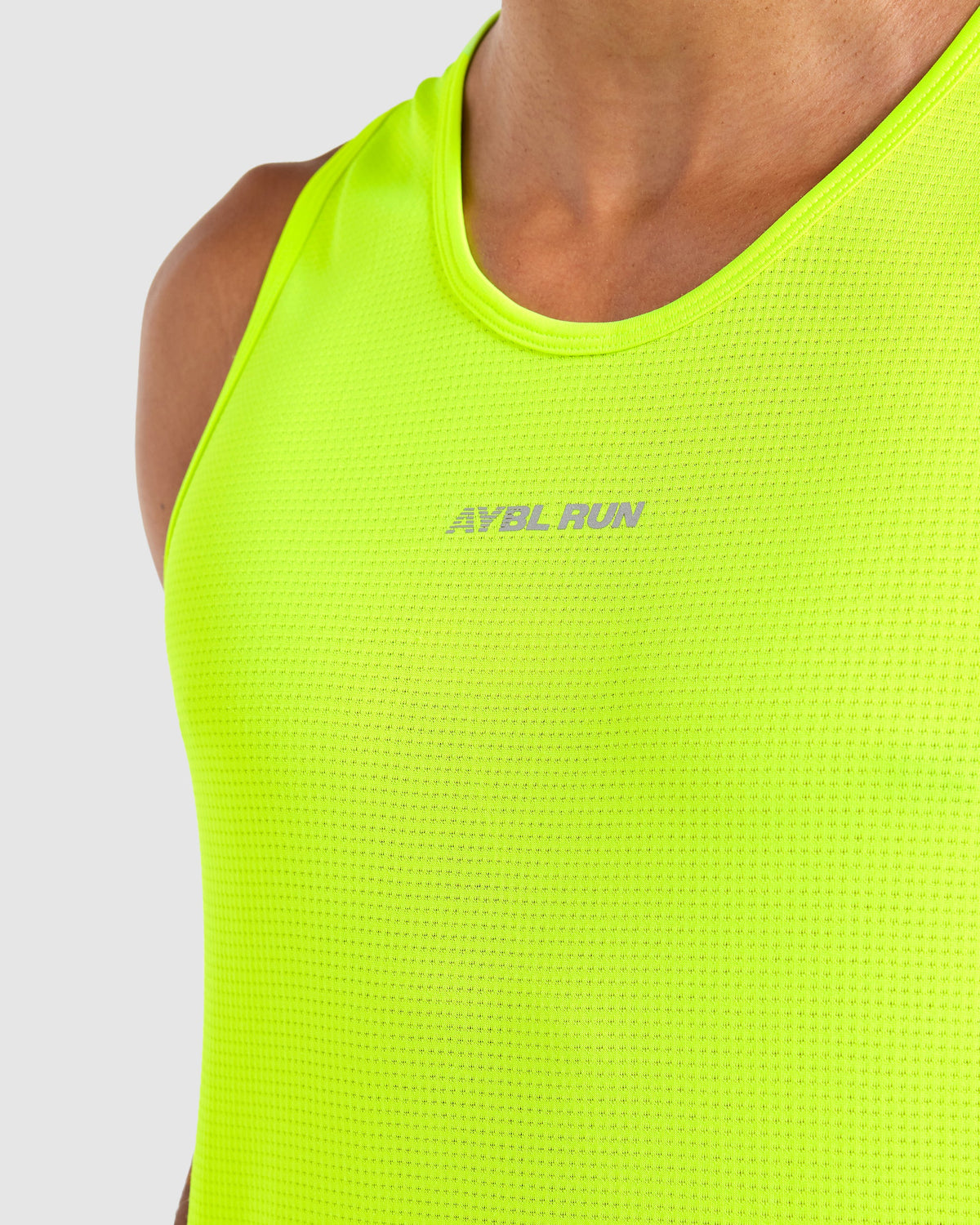 Run Seamless Tank - Neon Jaune