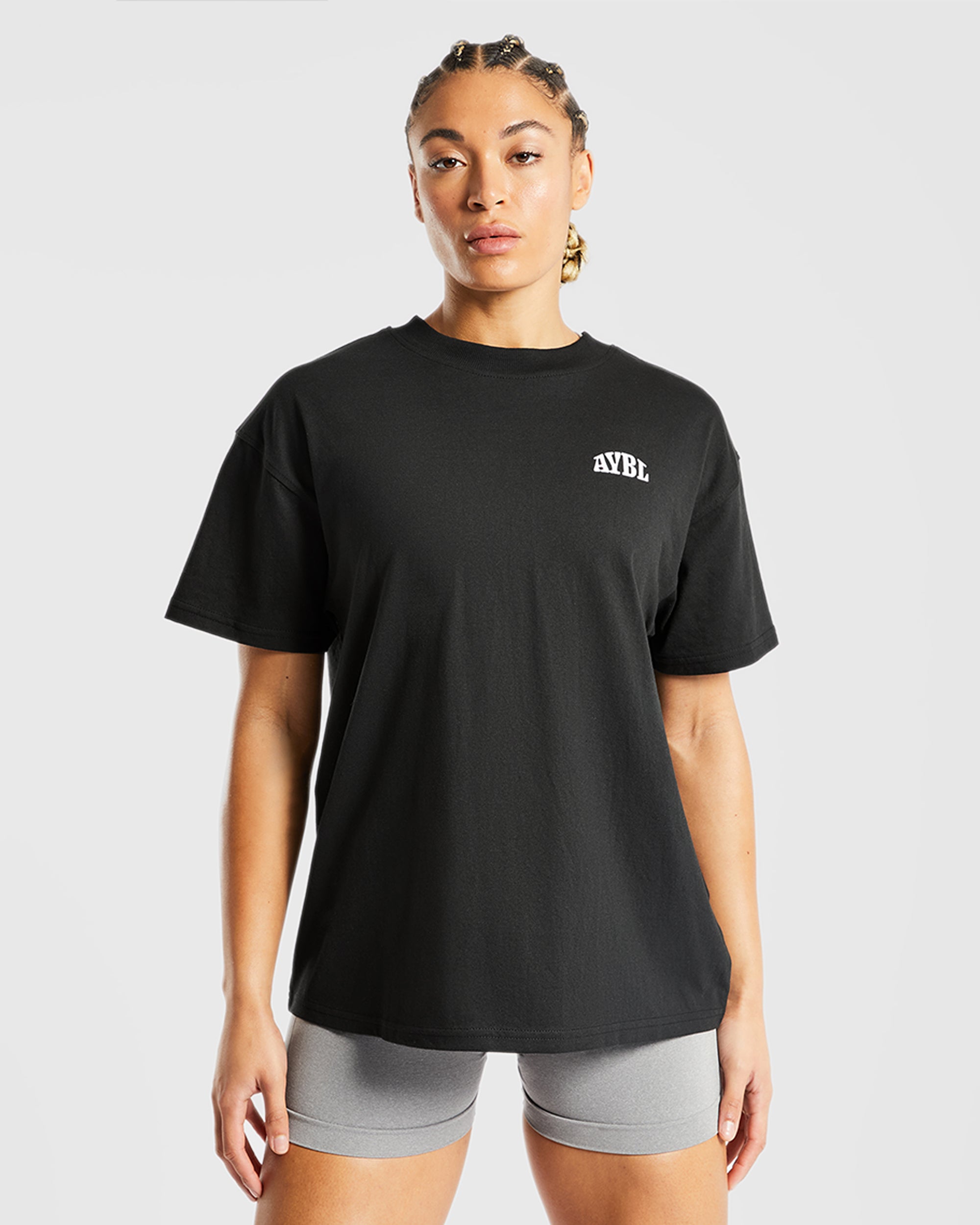 Believe Achieve Oversized T Shirt - Noir