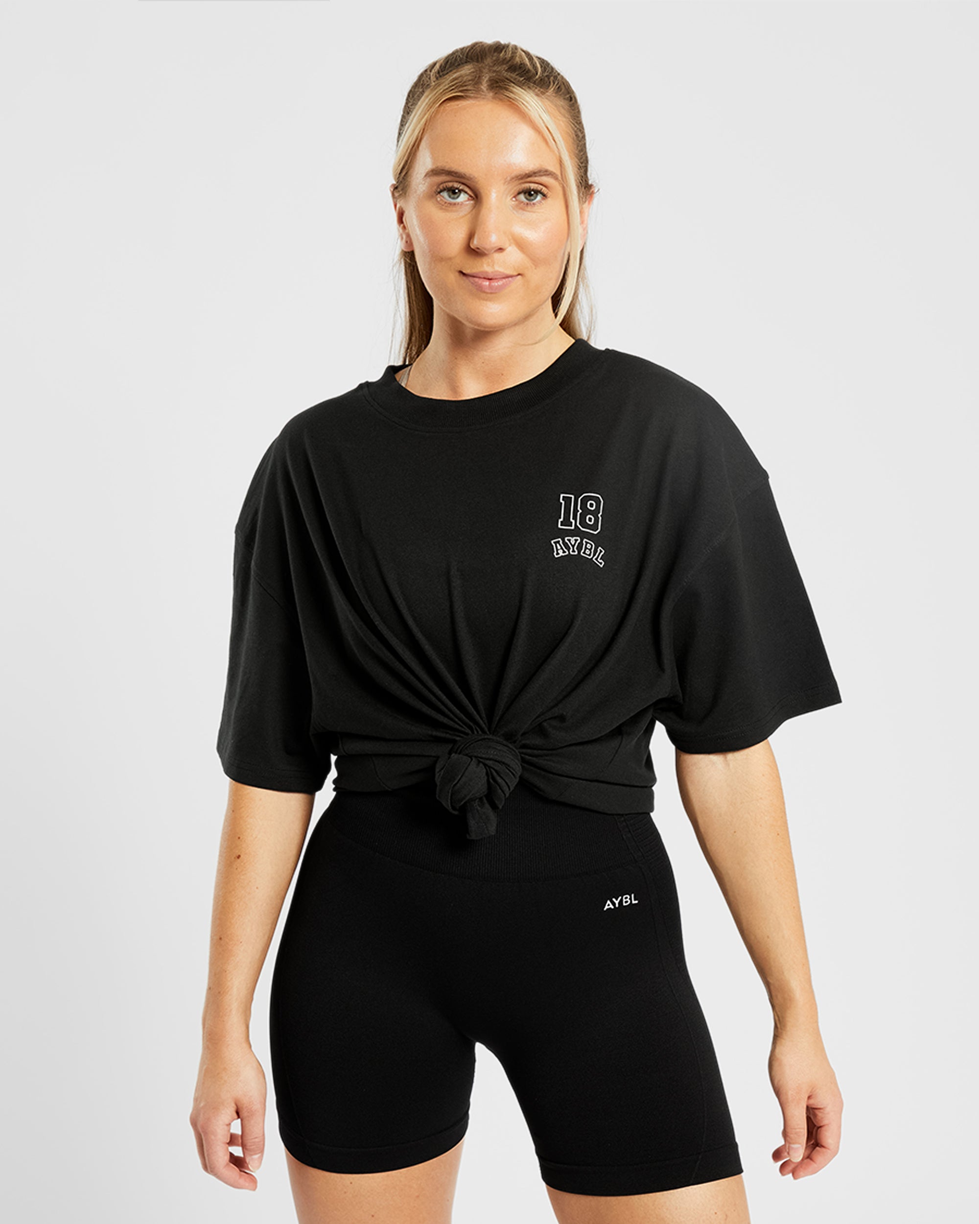 Athletics Kettlebell Oversized T Shirt - Noir