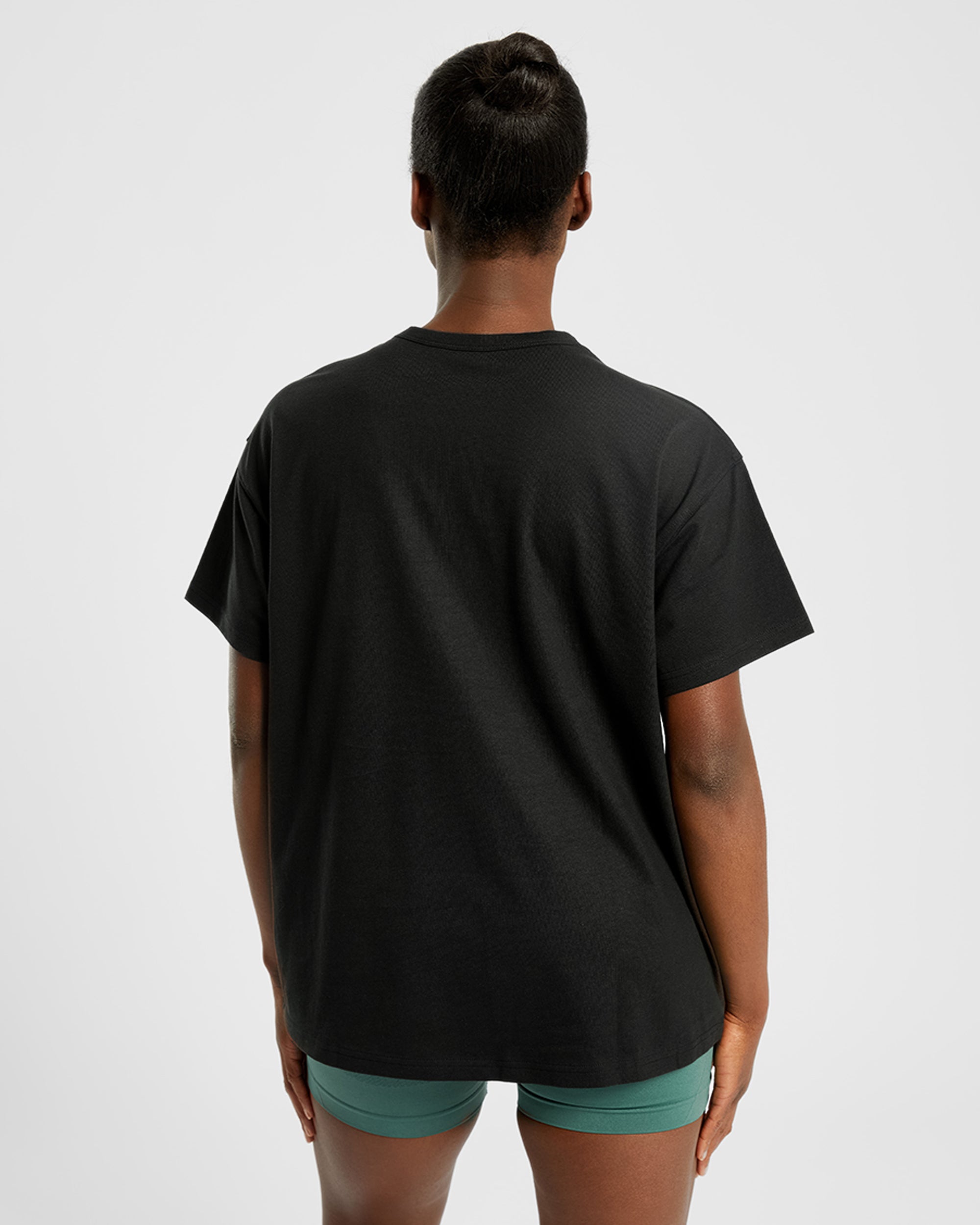 Varsity Oversized T Shirt - Noir