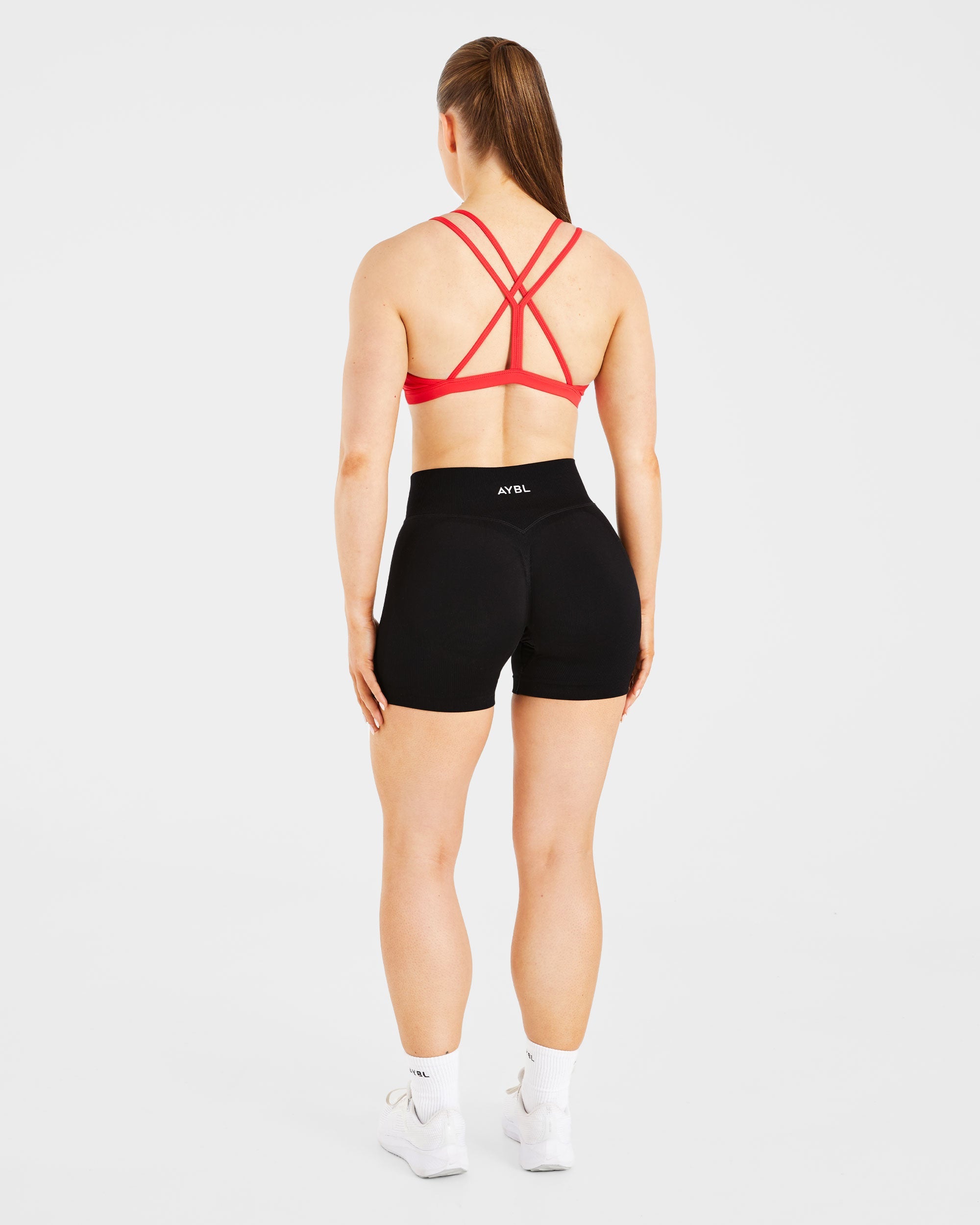 Essential Strappy Sports Bra - True Rouge