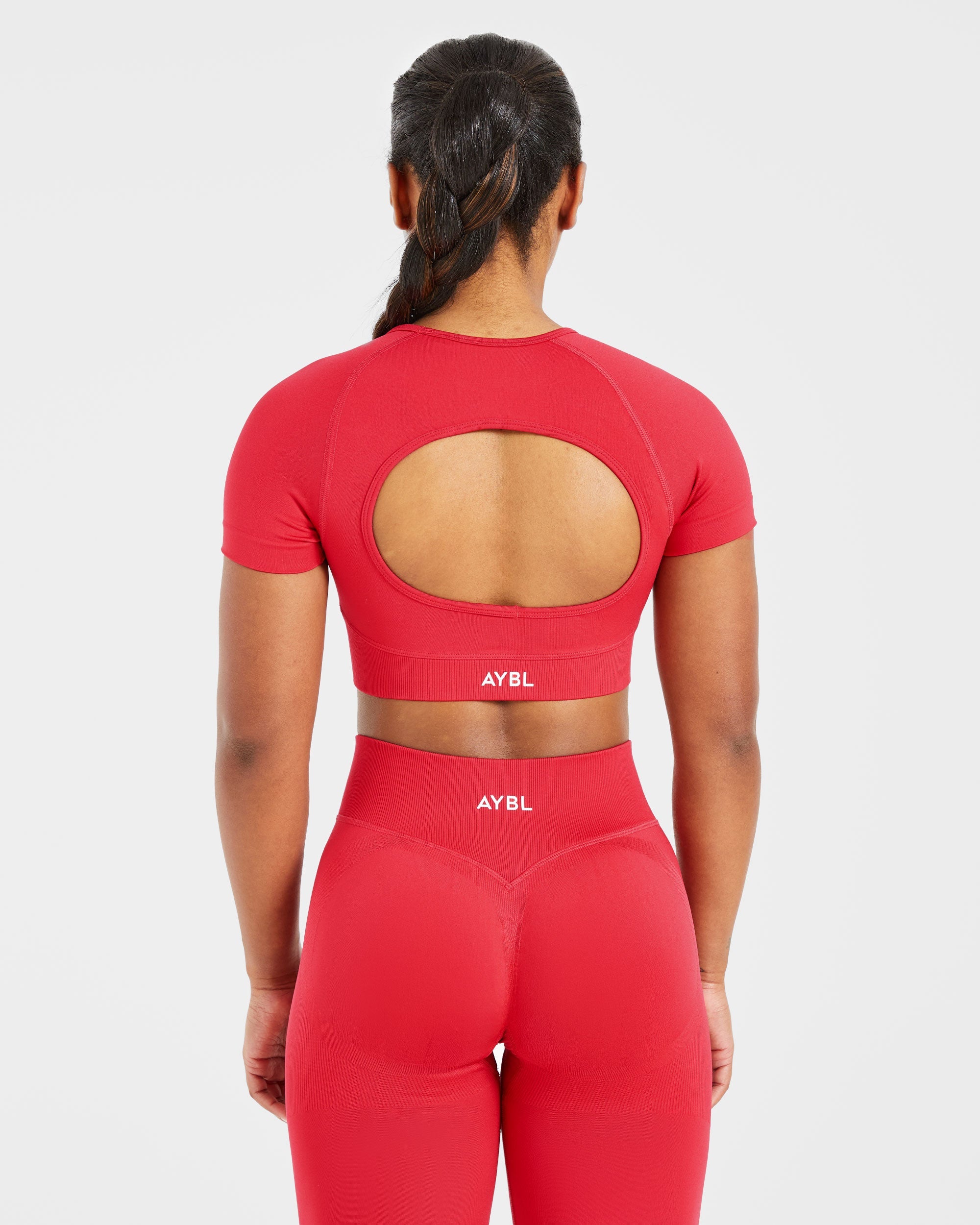 Adapt Seamless Crop Top - Salsa Rouge