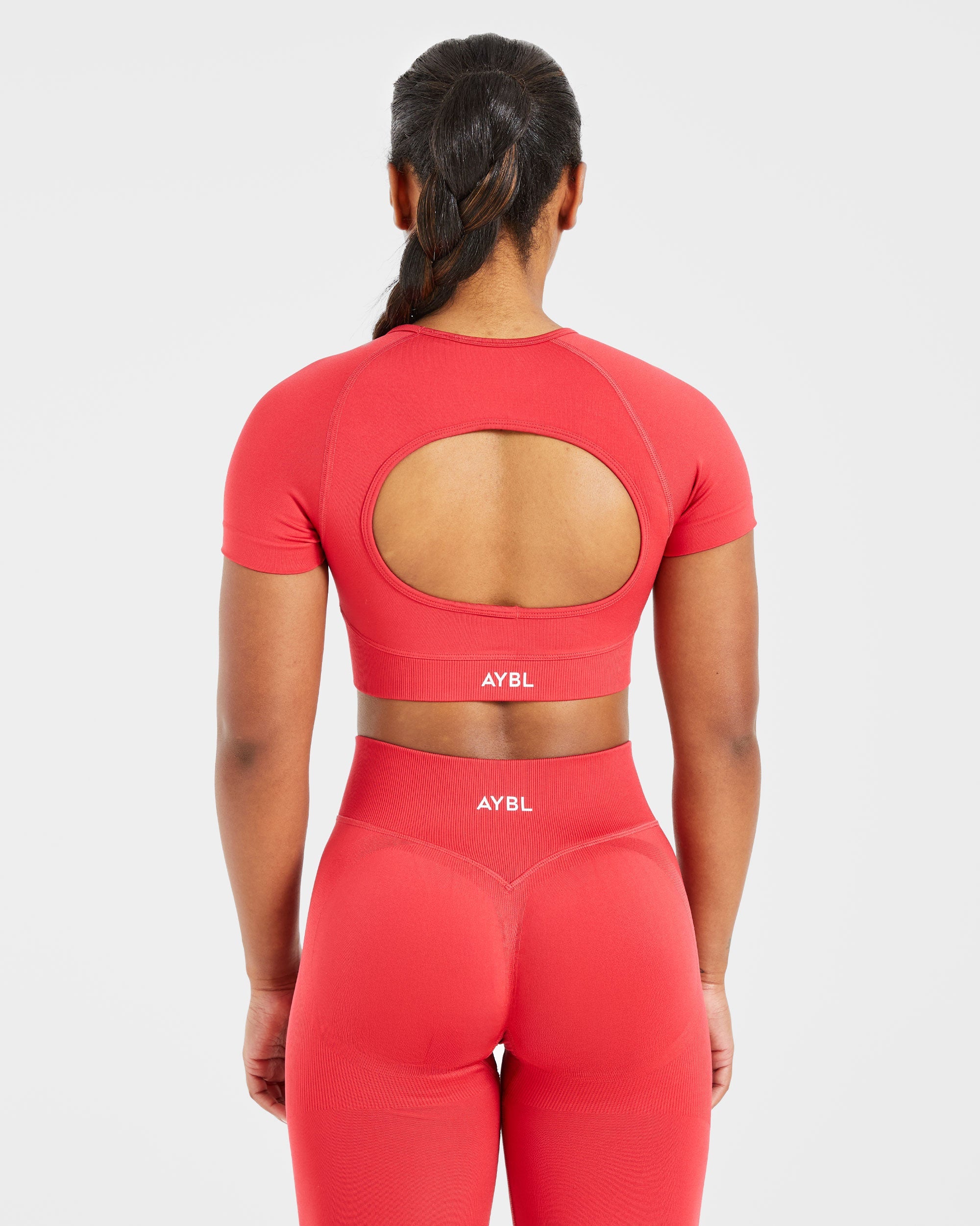Adapt Seamless Crop Top - Salsa Rouge