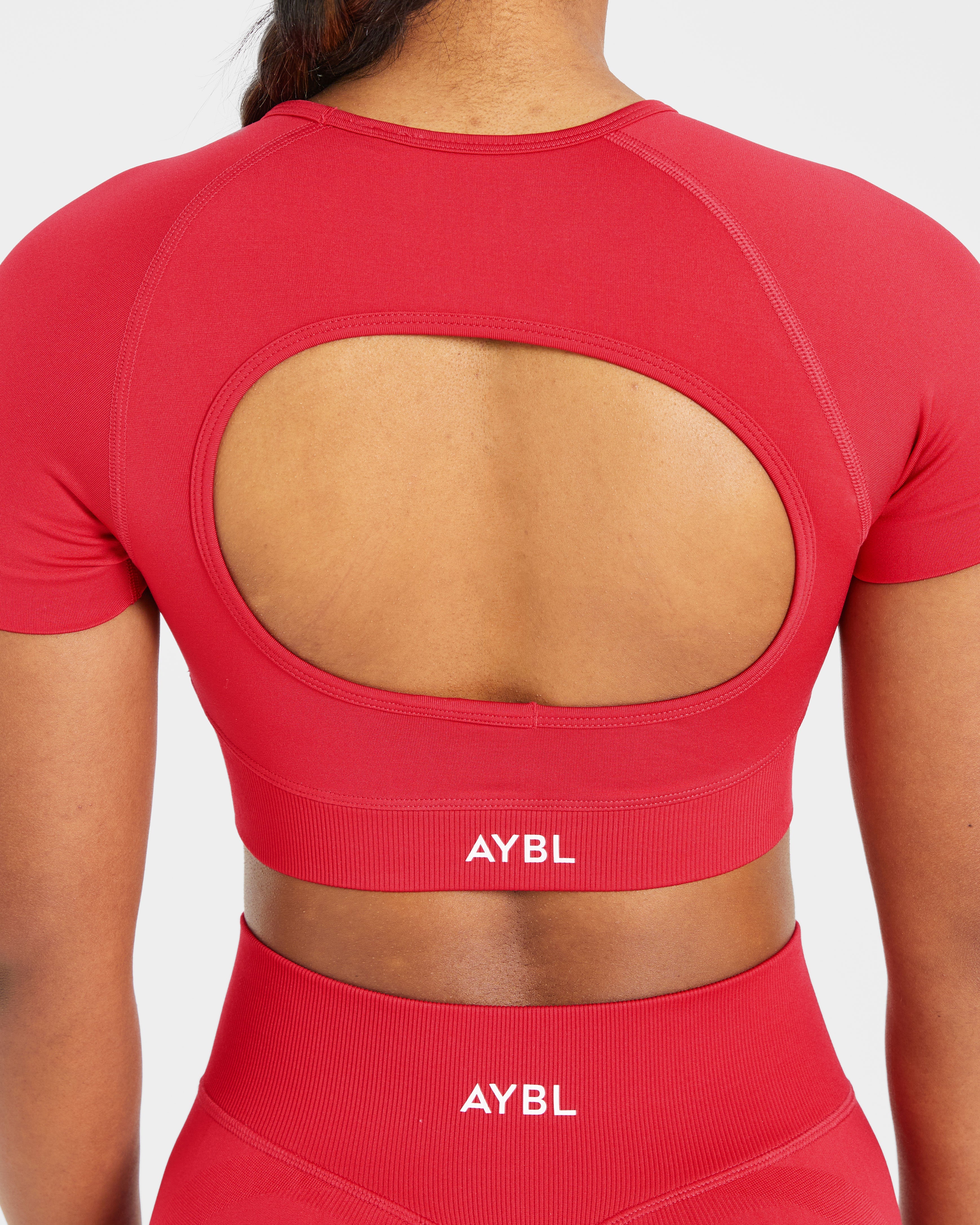 Adapt Seamless Crop Top - Salsa Rouge