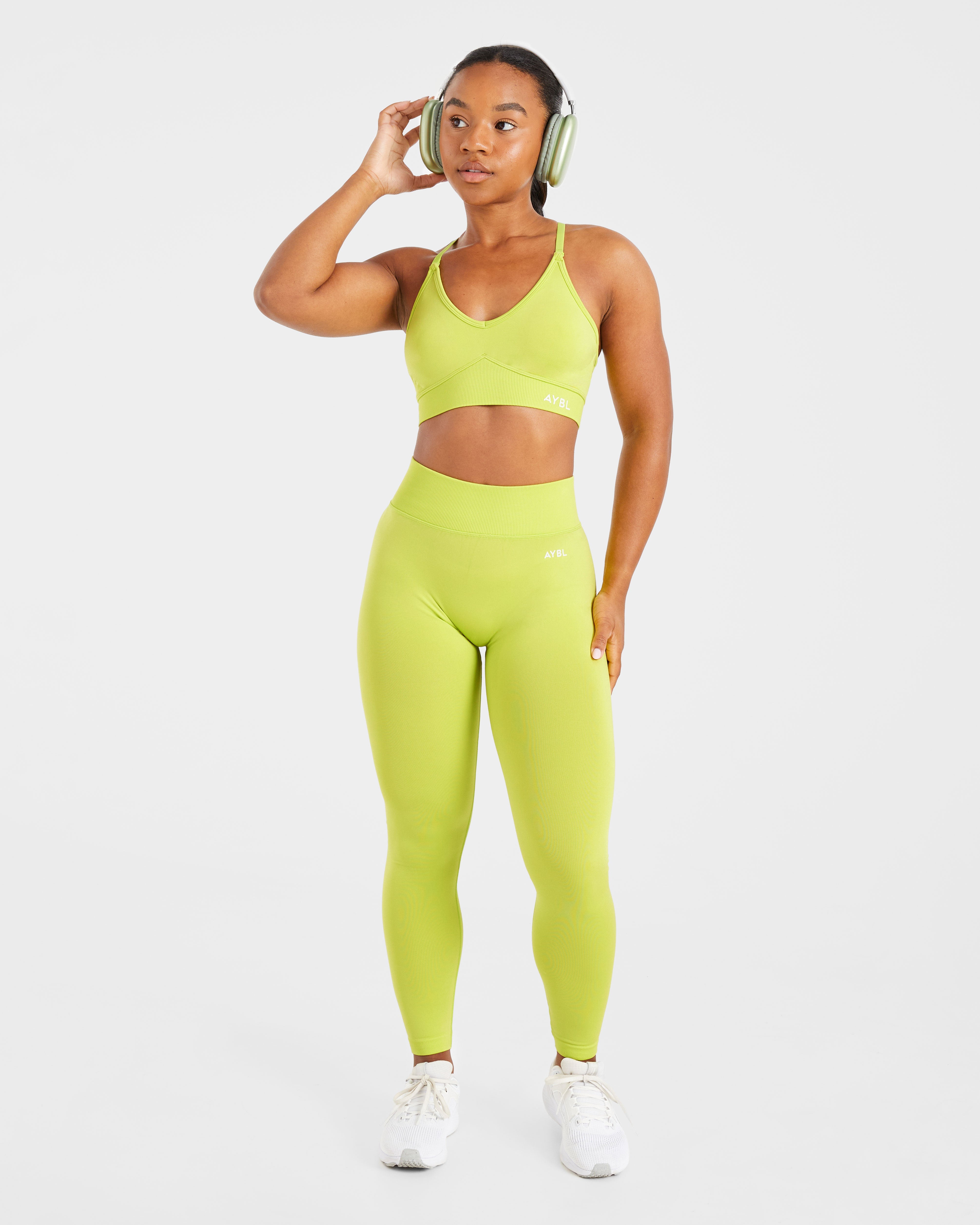 Adapt Seamless Sports Bra - Lime Vert