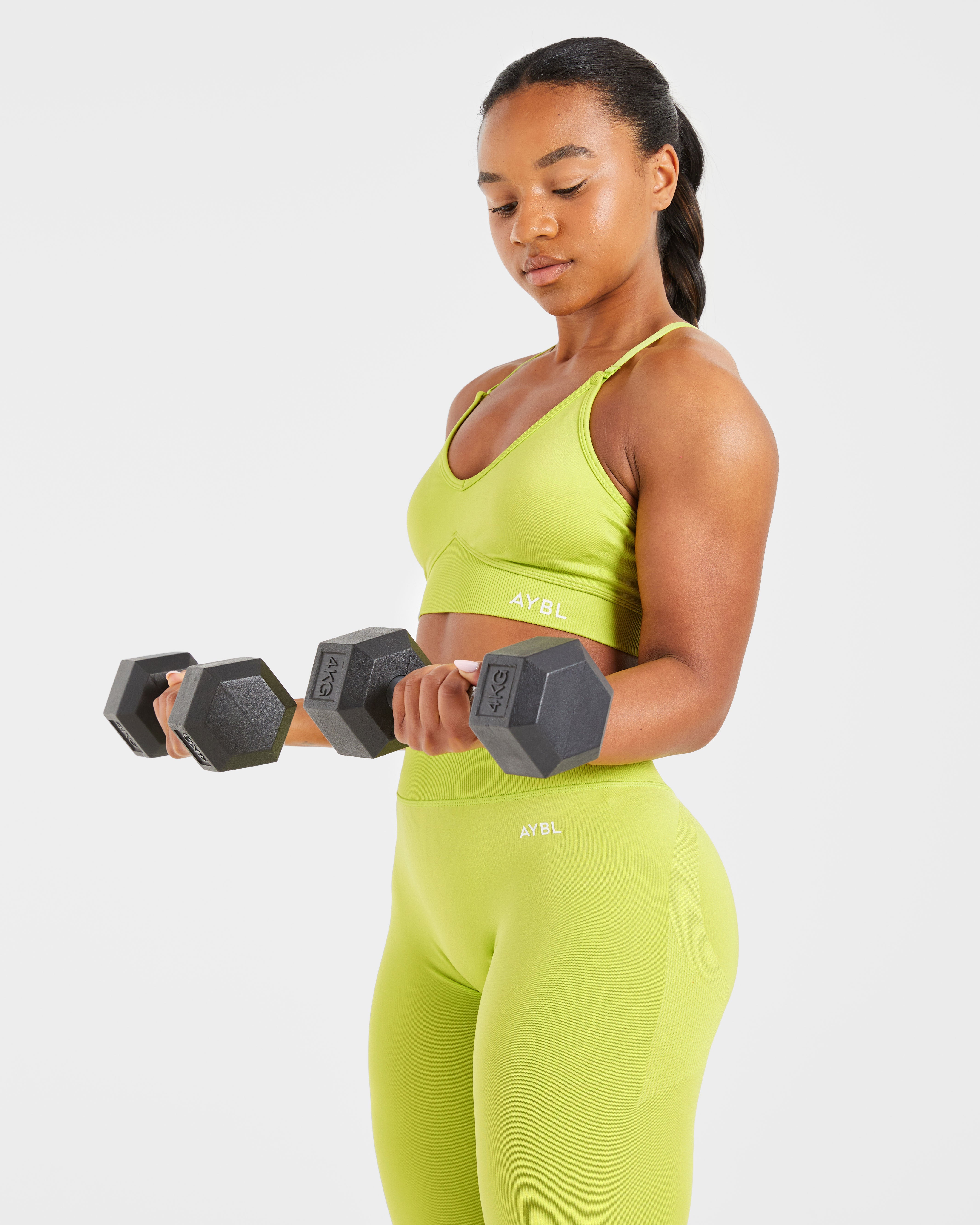 Adapt Seamless Sports Bra - Lime Vert