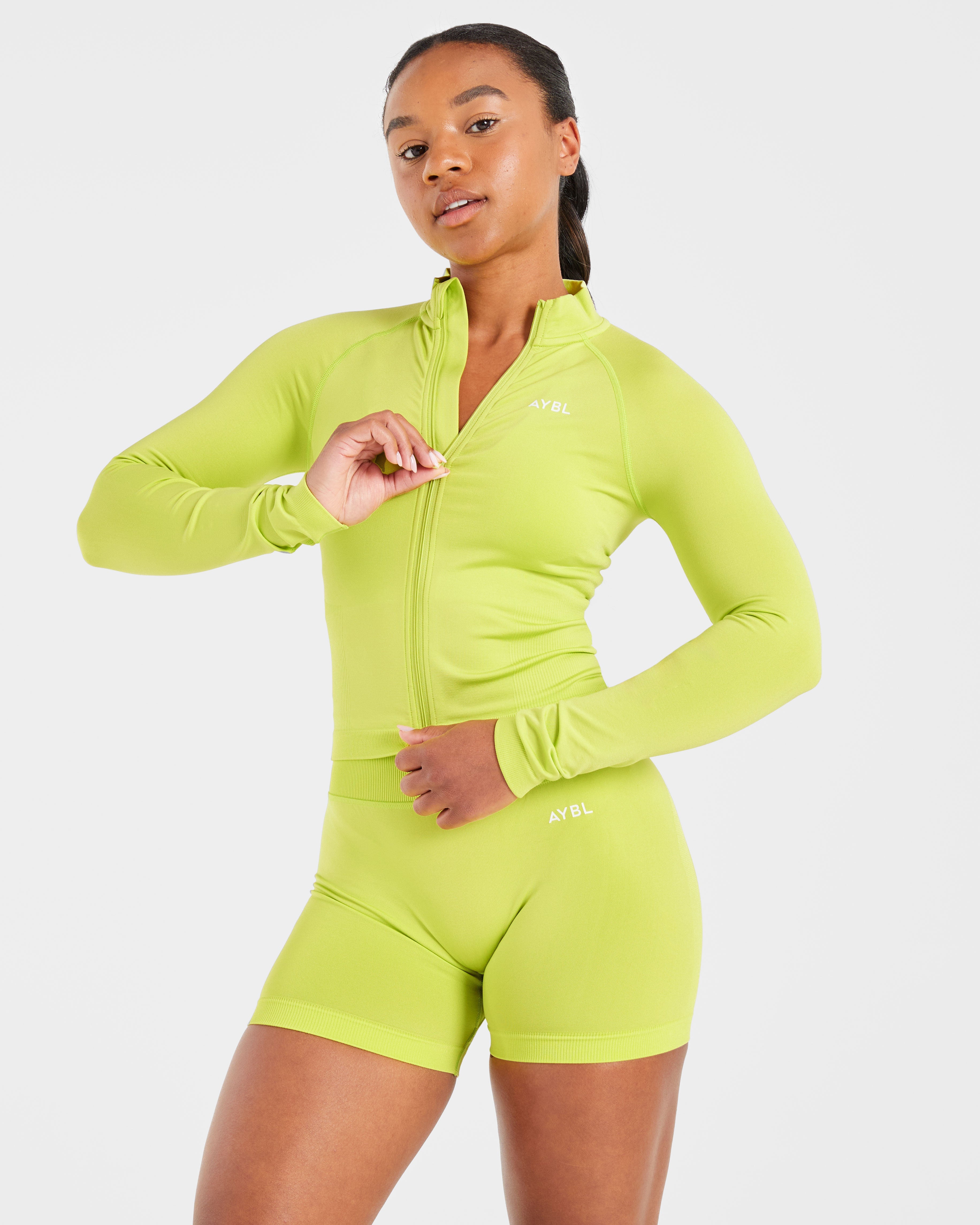 Adapt Seamless Jacket - Lime Vert