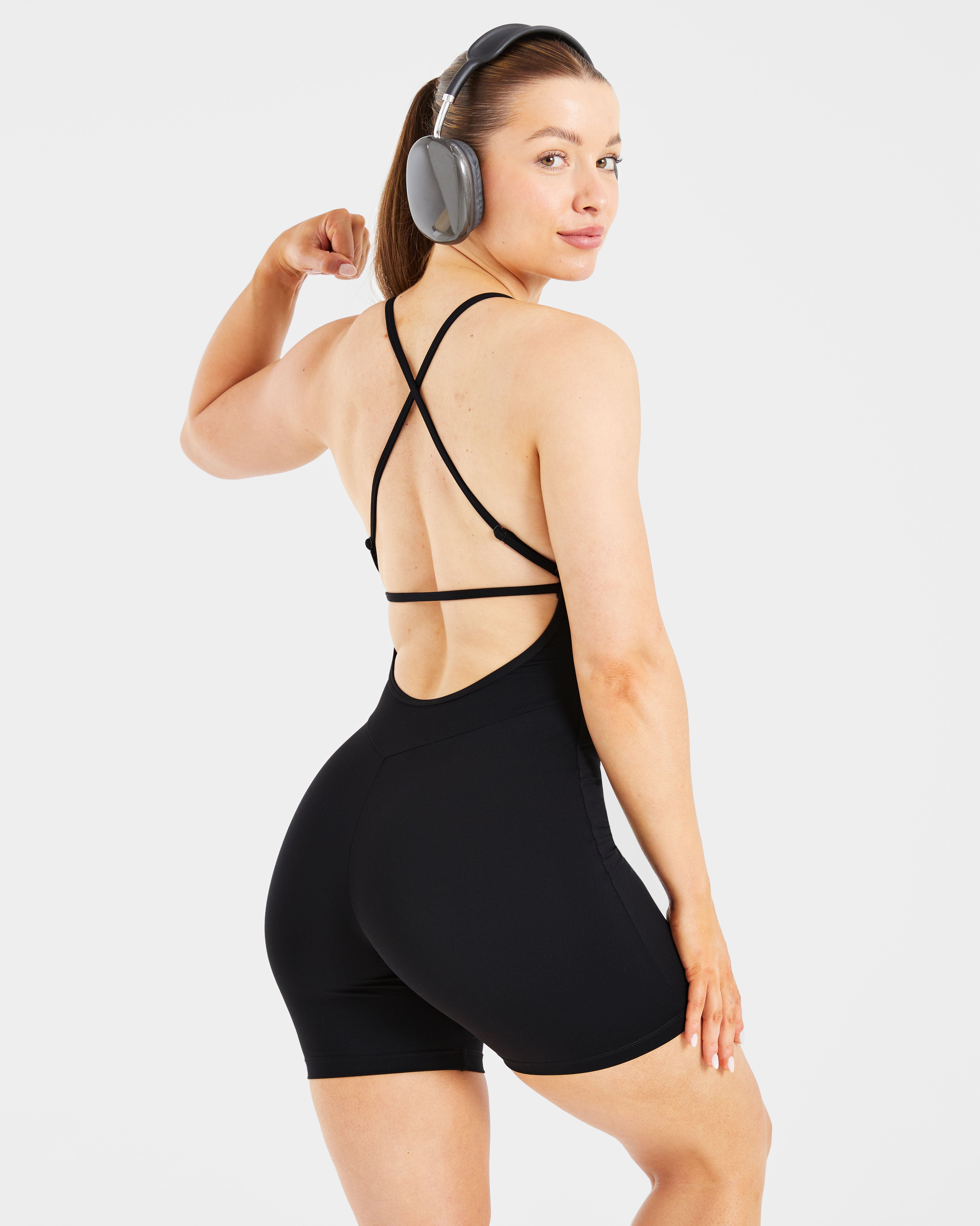 Sculpt Backless All In One - Noir