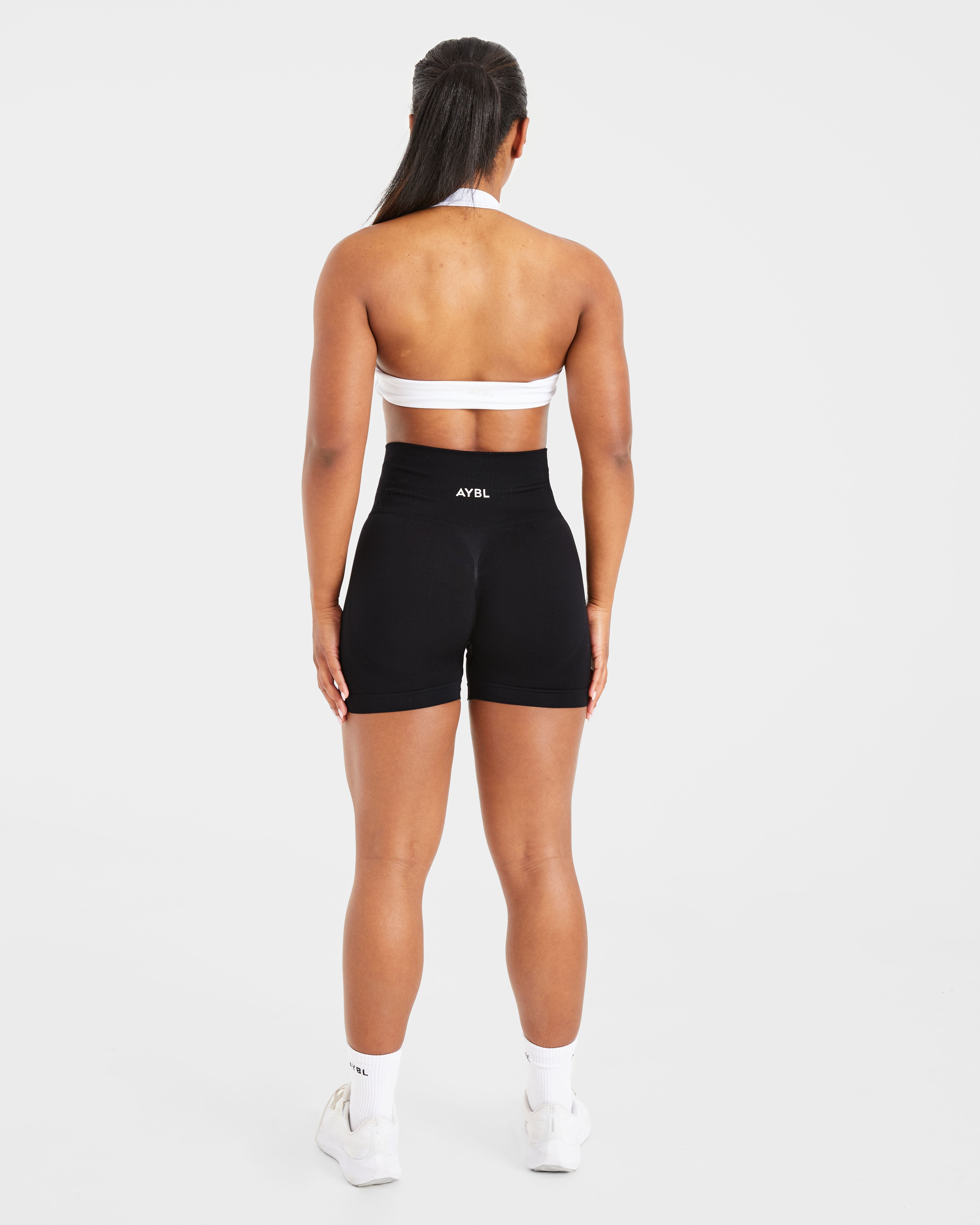 Essential Halterneck Sports Bra - Blanc