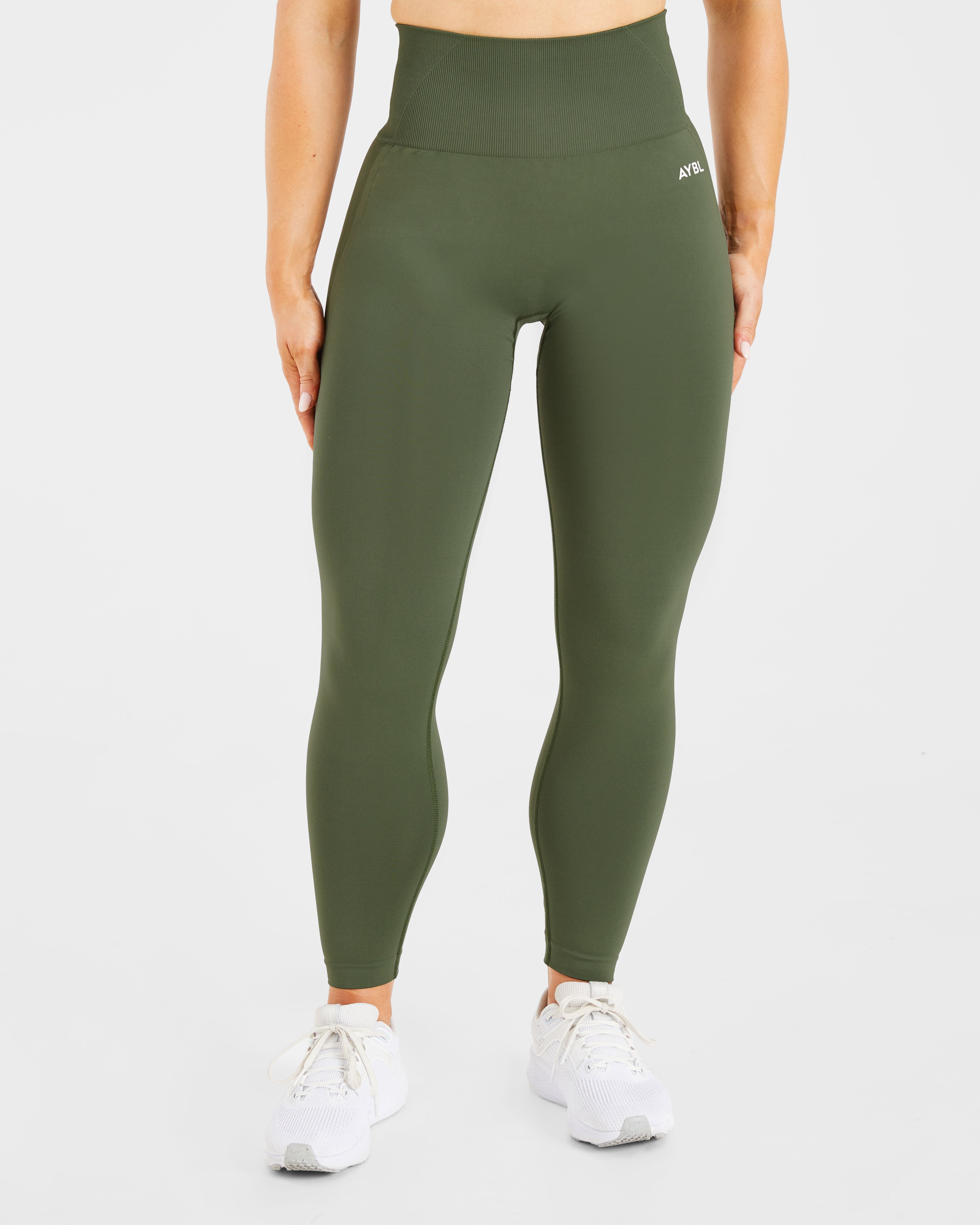 Empower Seamless Leggings - Khaki Vert