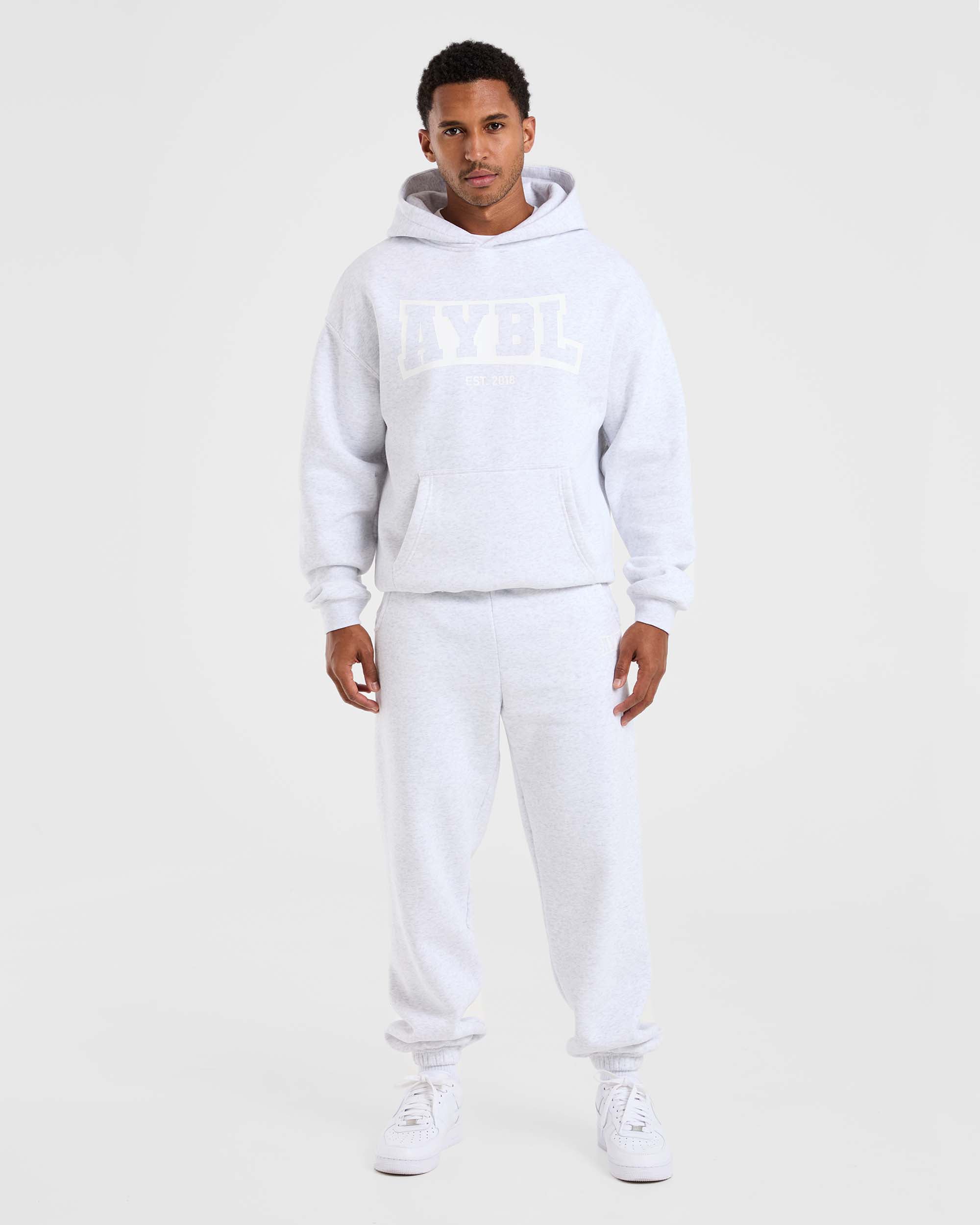 Academy Oversized Hoodie - Gris Marl