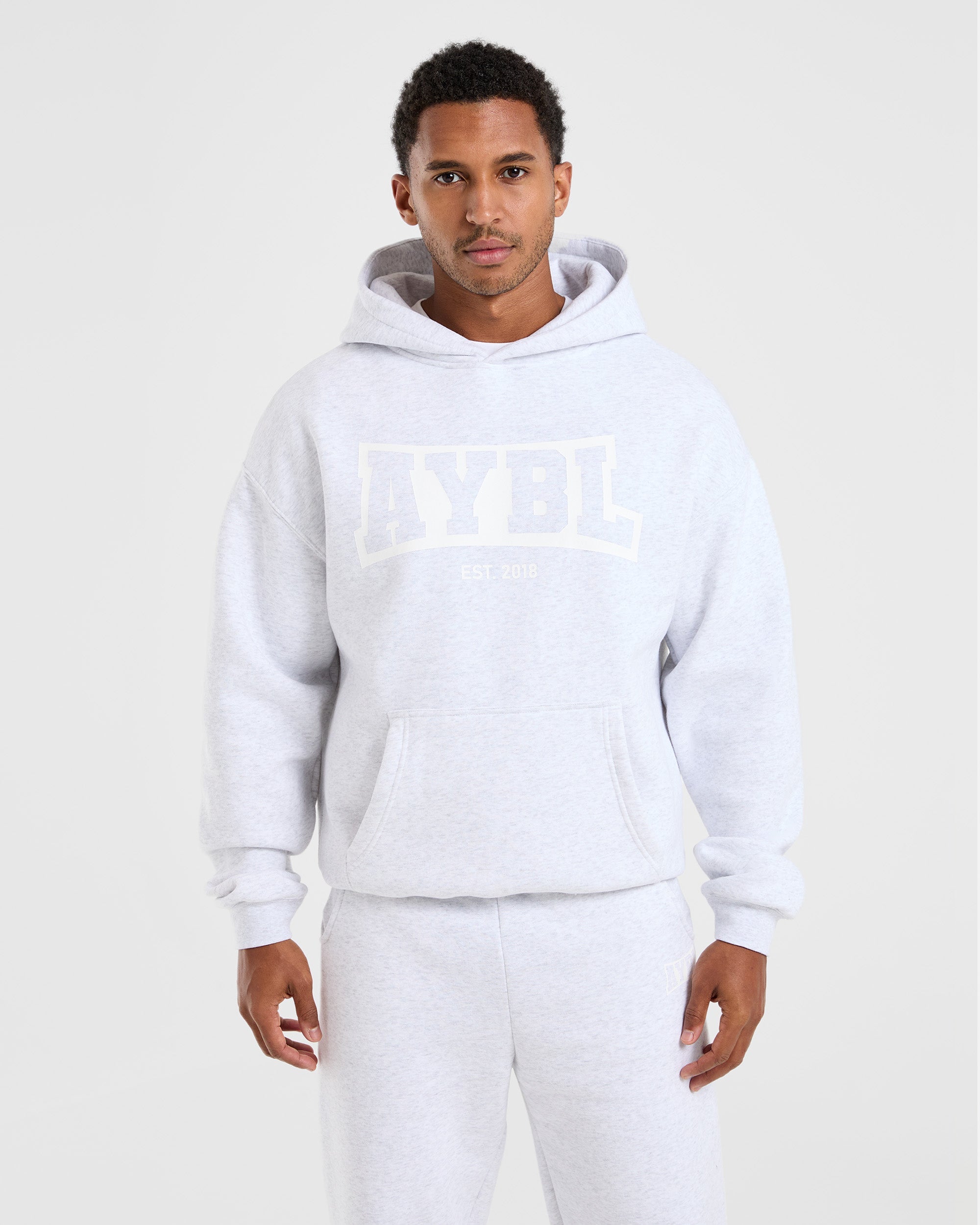 Academy Oversized Hoodie - Gris Marl