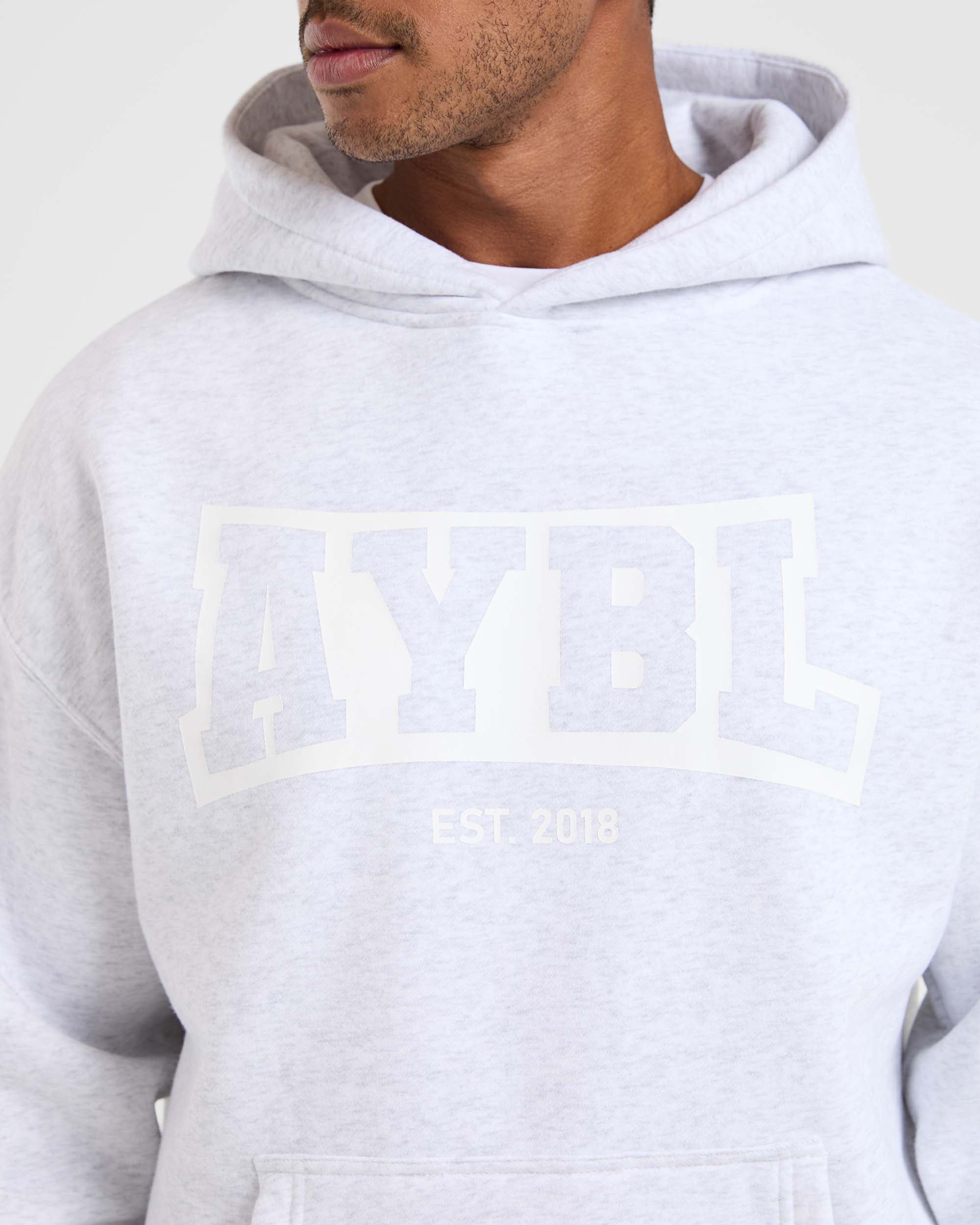 Academy Oversized Hoodie - Gris Marl