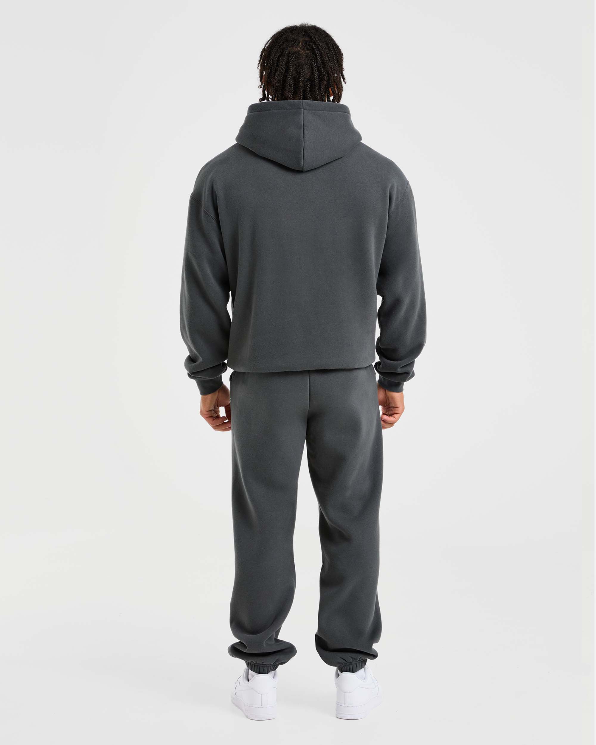 Athletics Oversized Hoodie - Charcoal