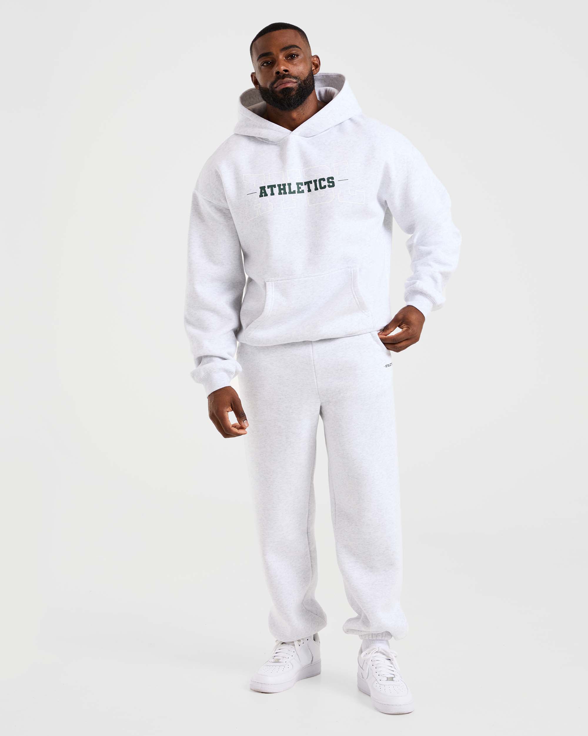 Athletics Oversized Hoodie - Gris Marl