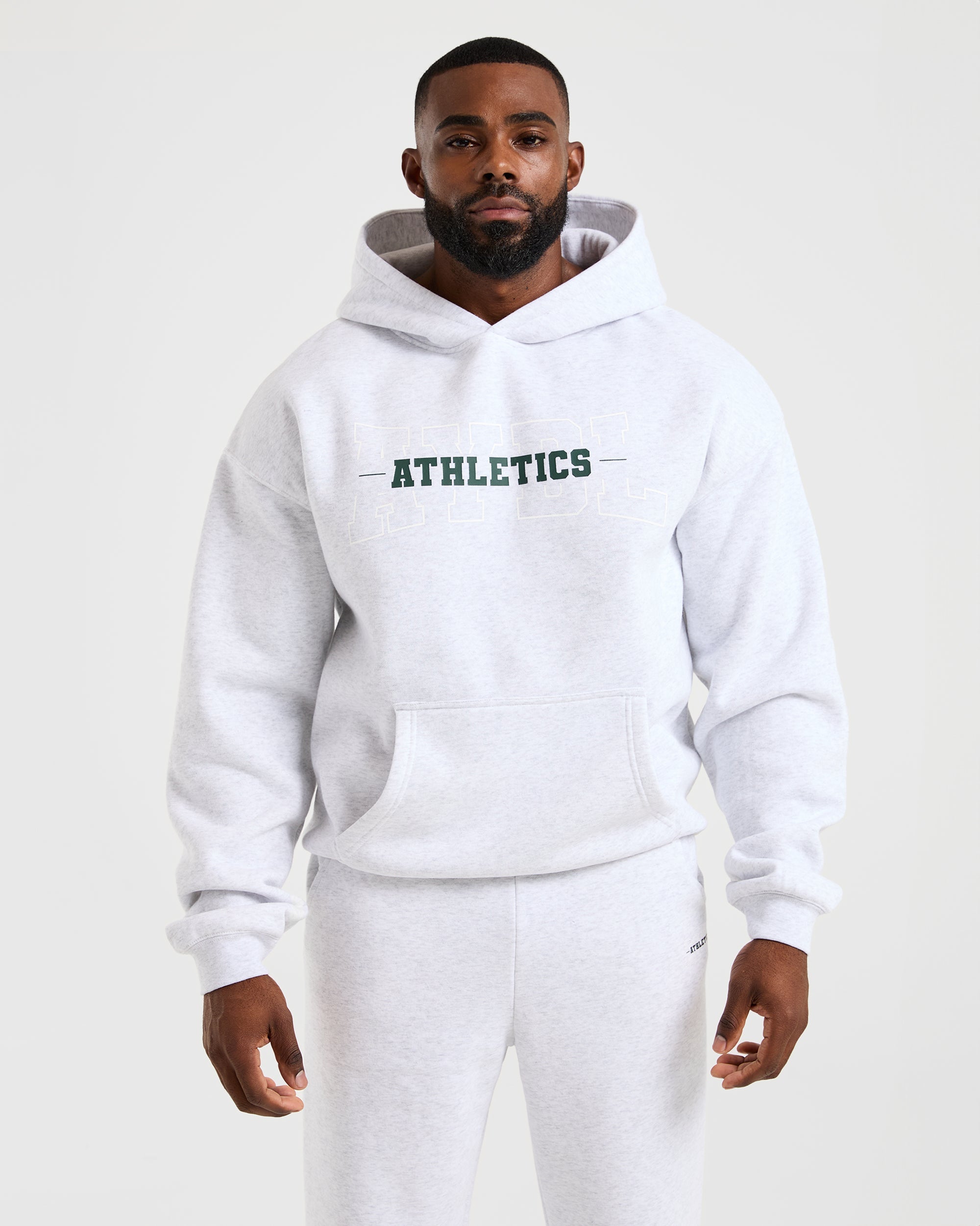 Athletics Oversized Hoodie - Gris Marl