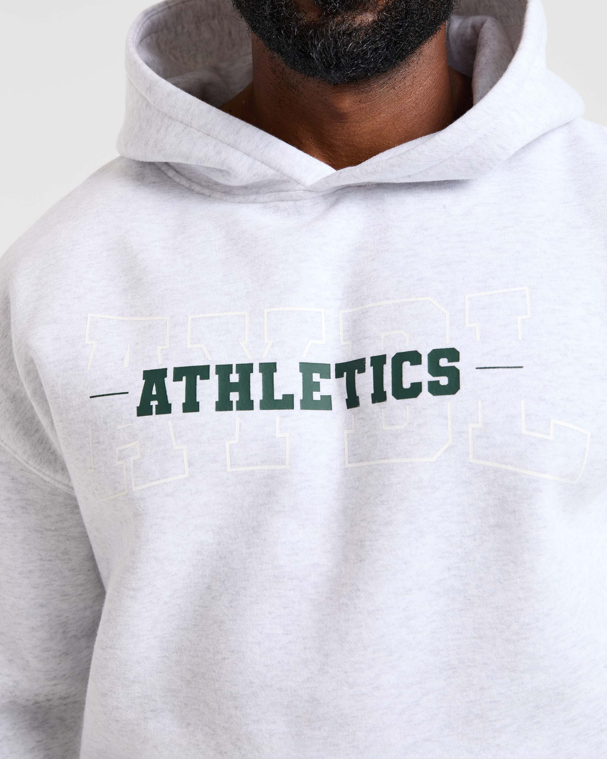 Athletics Oversized Hoodie - Gris Marl