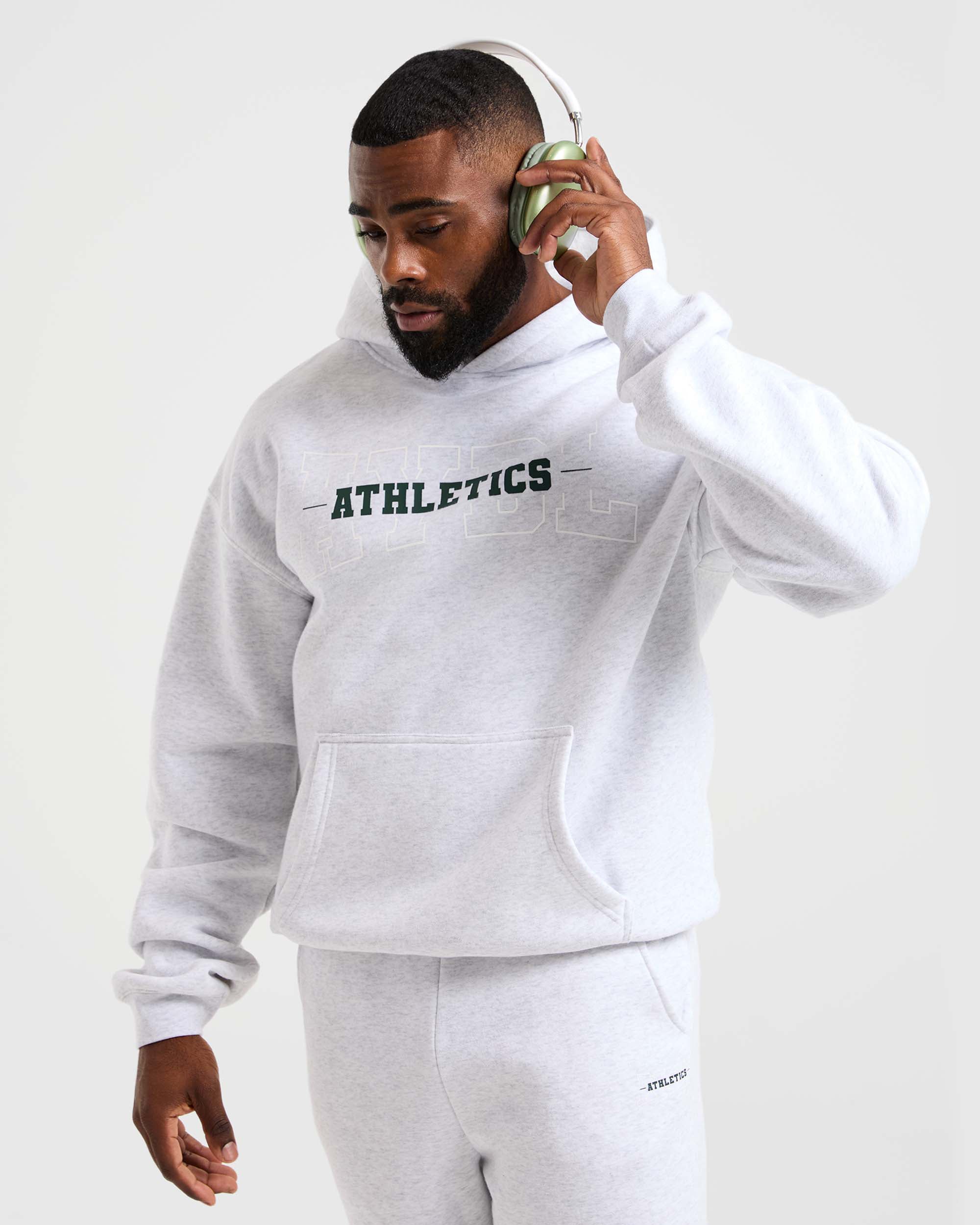 Athletics Oversized Hoodie - Gris Marl