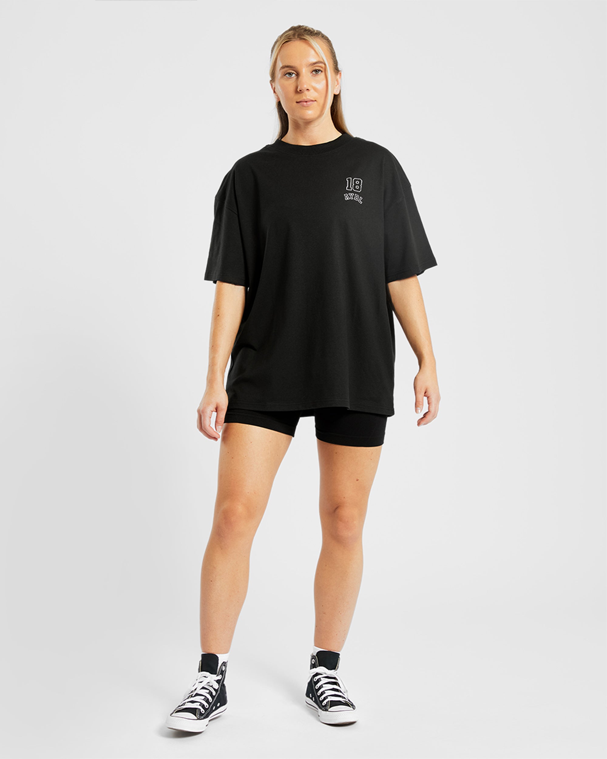 Athletics Kettlebell Oversized T Shirt - Noir