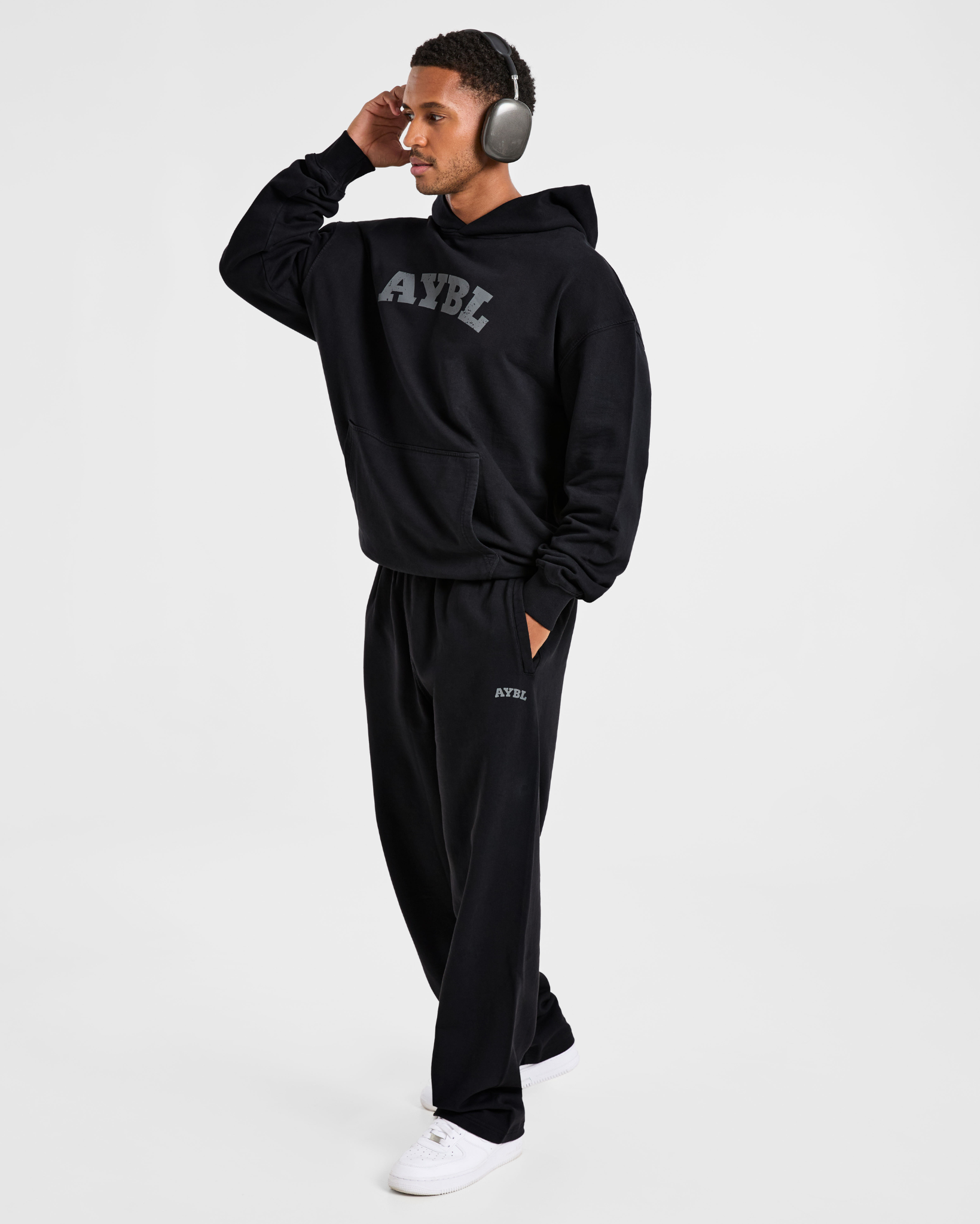Elite Straight Leg Joggers - Noir/Charcoal