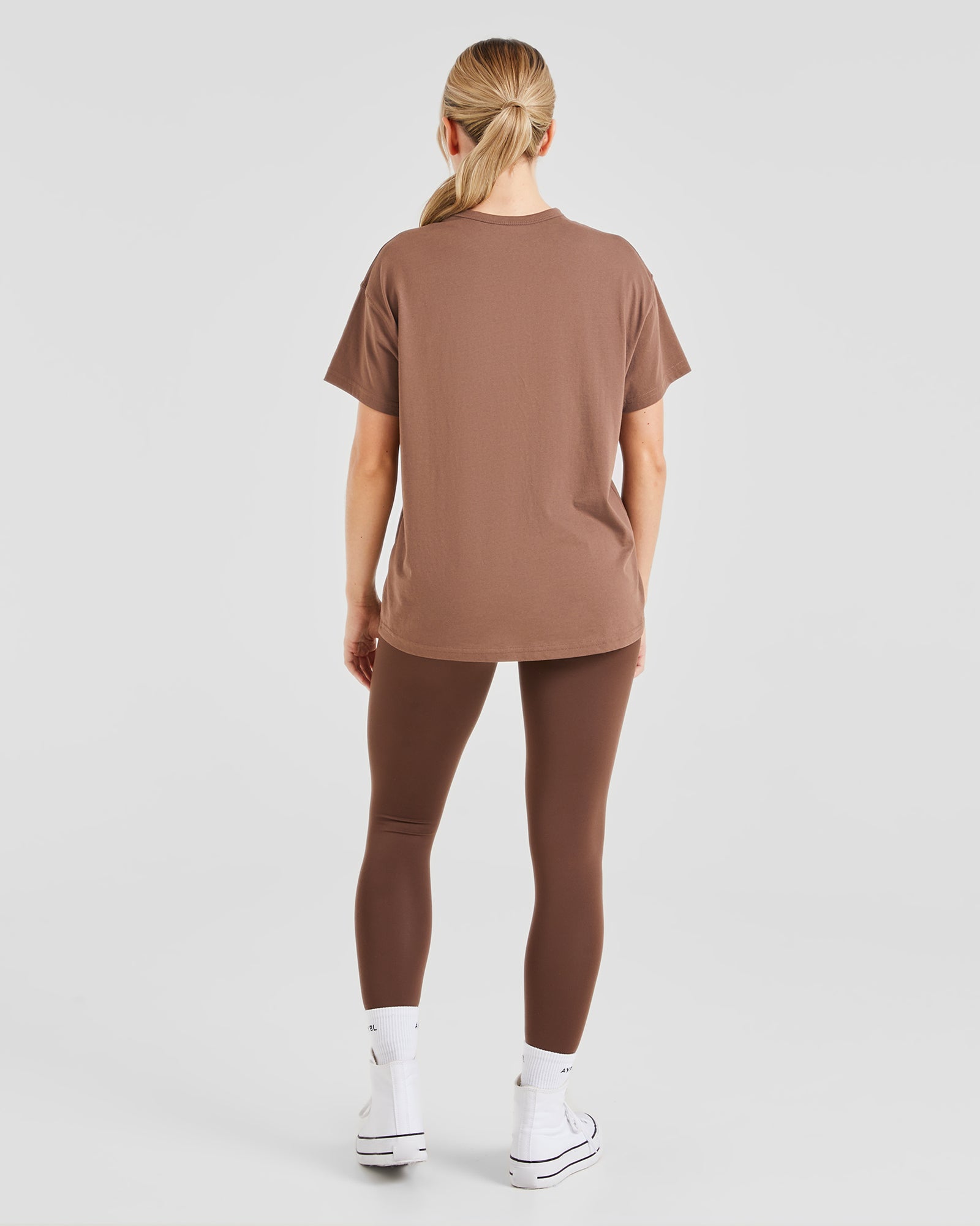 Varsity Oversized T Shirt - Marron