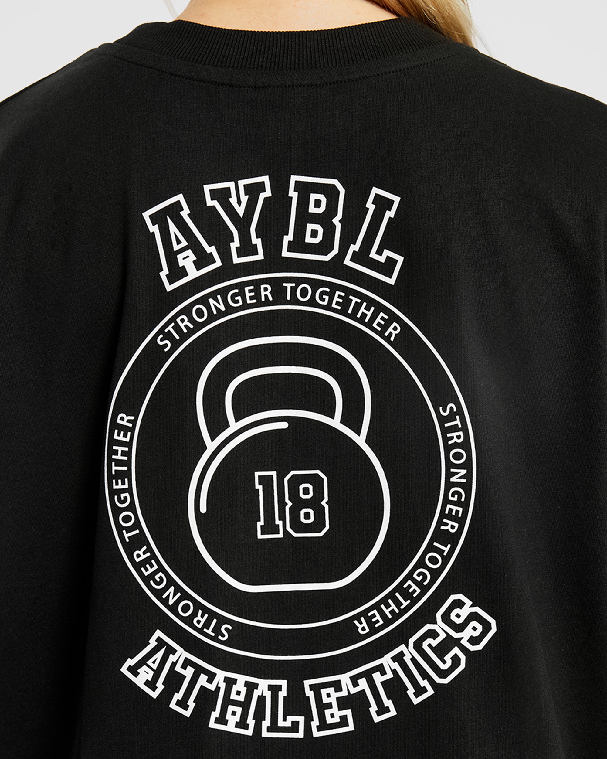 Athletics Kettlebell Oversized T Shirt - Noir