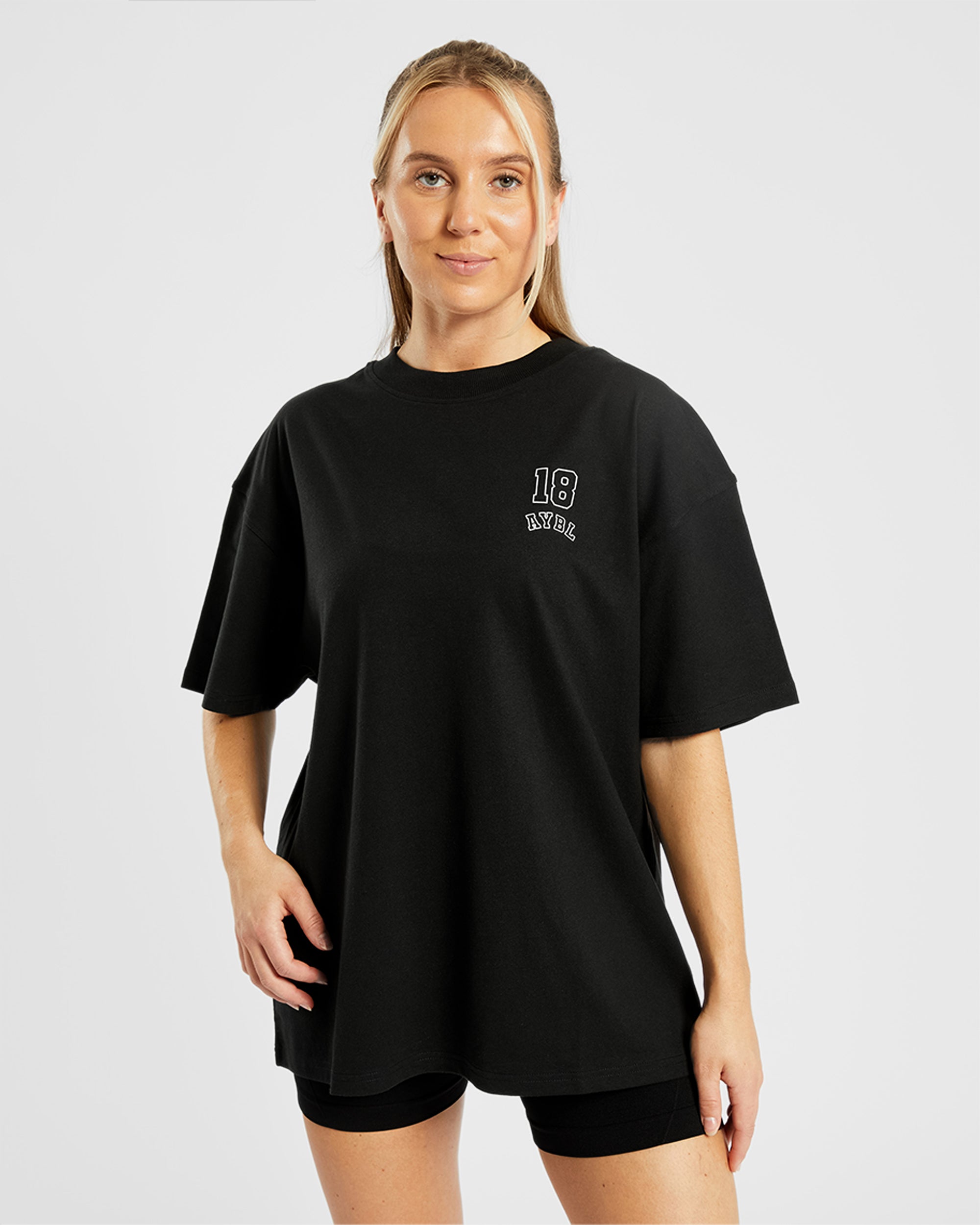 Athletics Kettlebell Oversized T Shirt - Noir