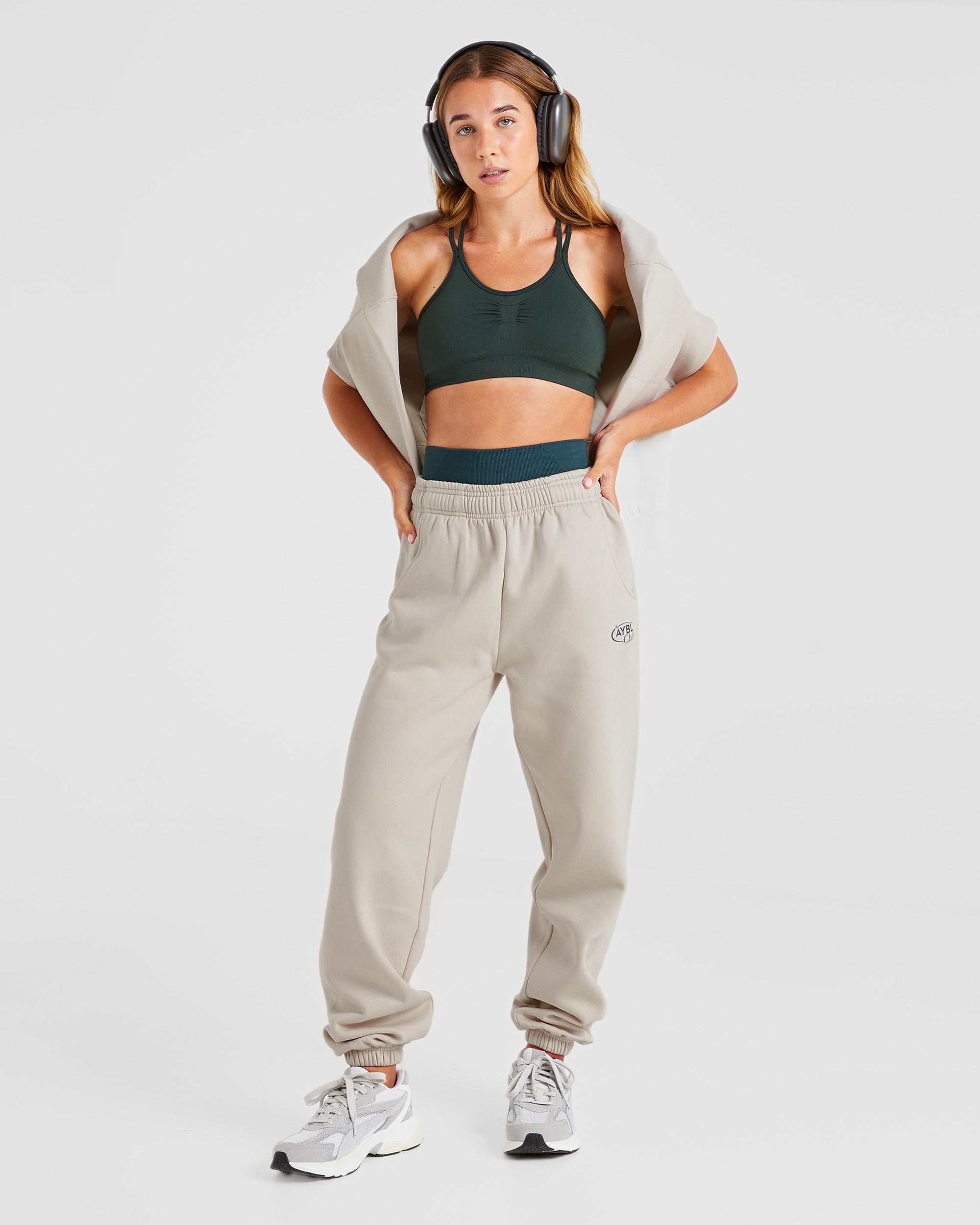 AYBL Club Oversized Joggers - Sand/Vert