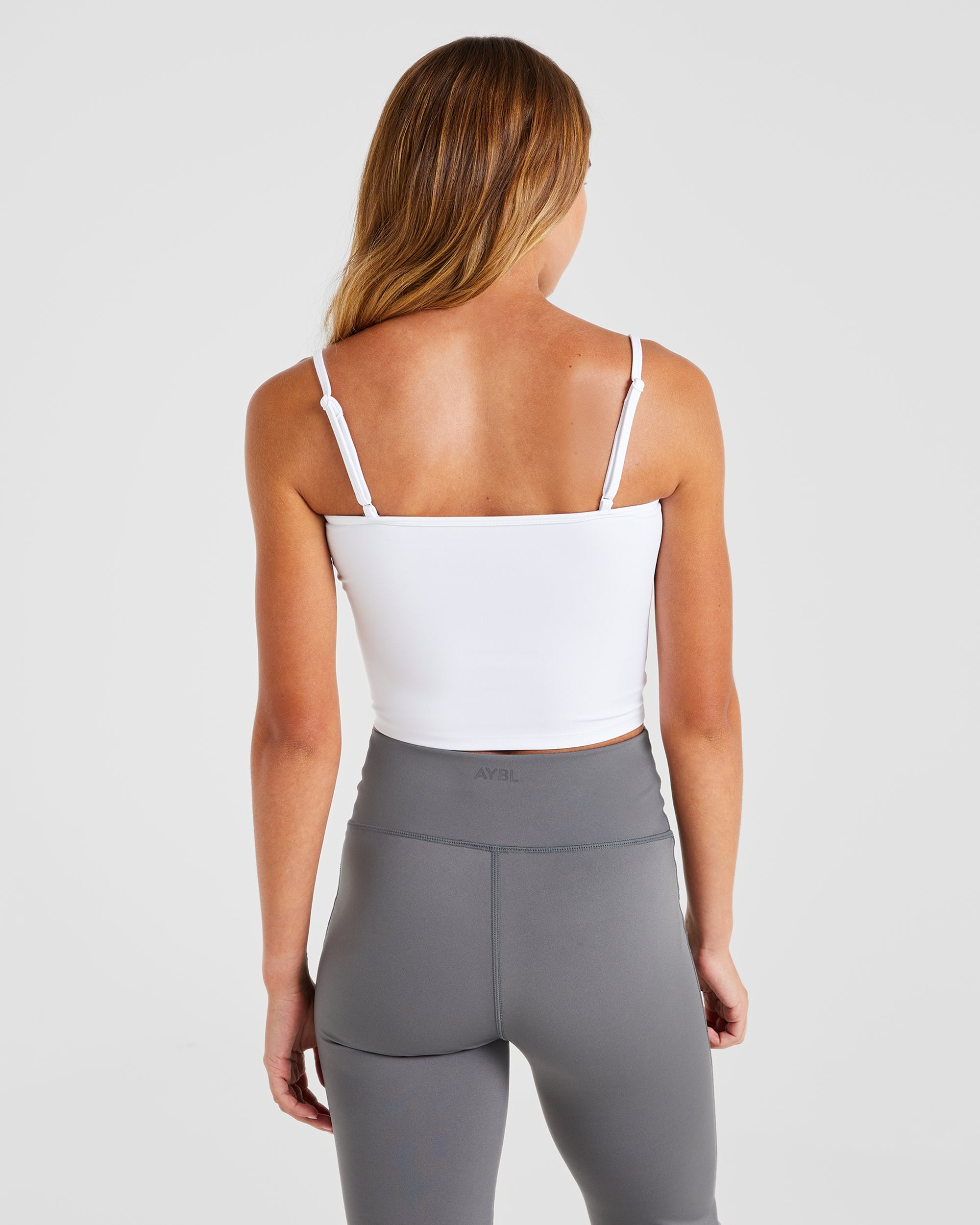 Essential Crop Vest - Blanc