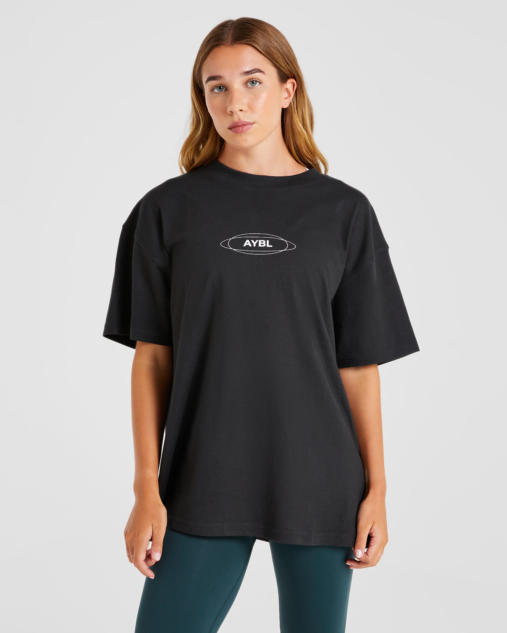 AYBL Cosmic Oversized T Shirt - Noir