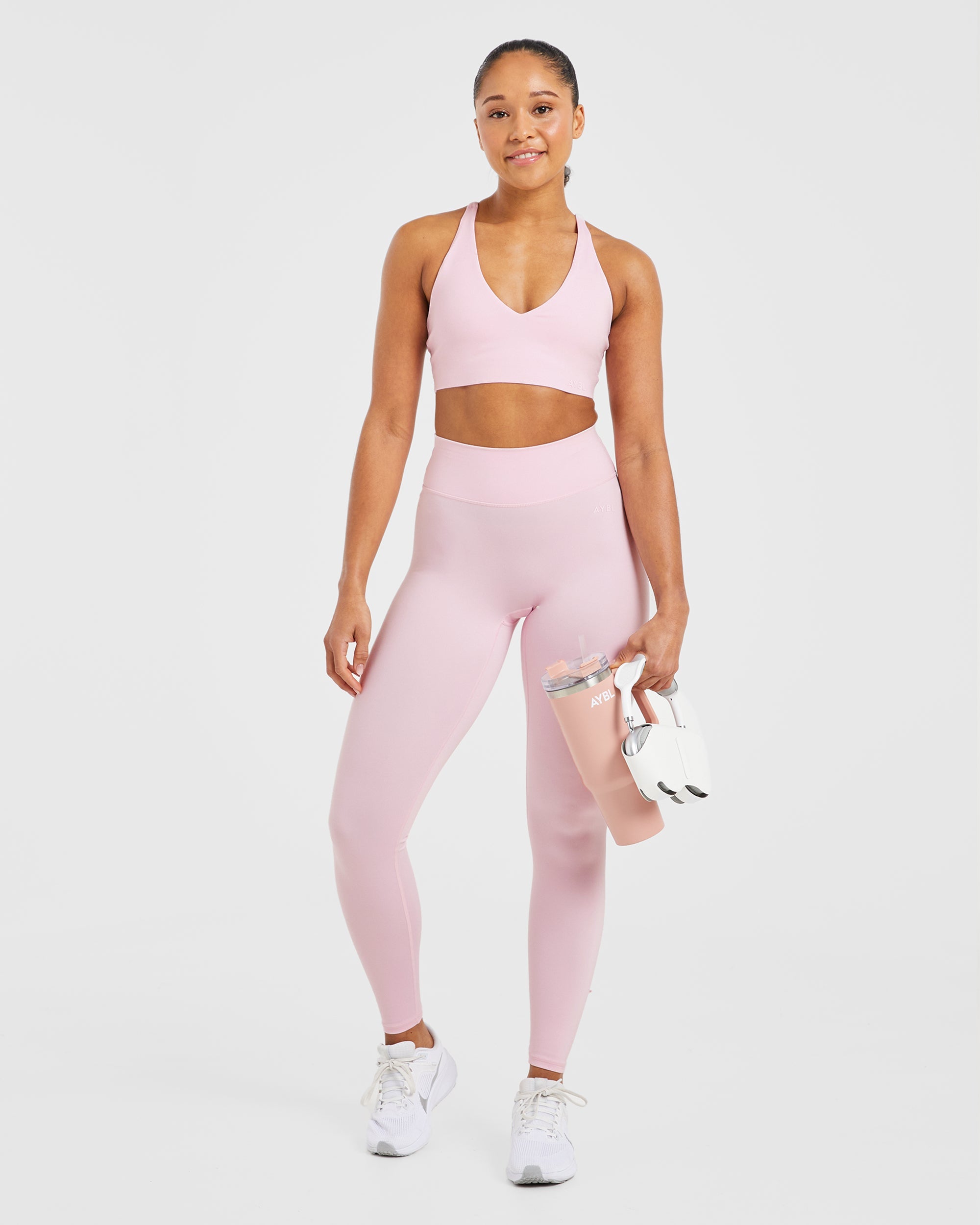 Staple Sports Bra - Pastel Rose