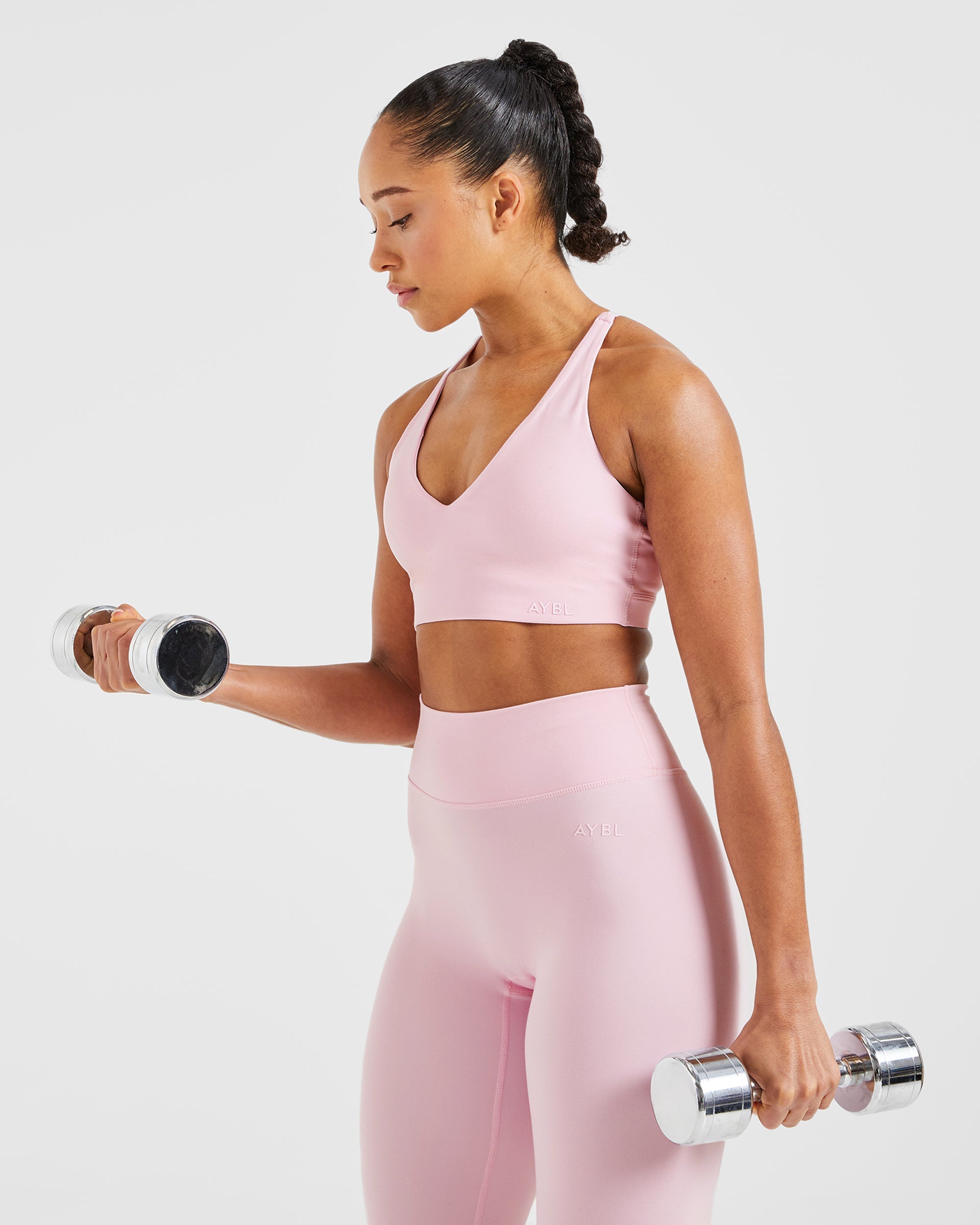 Staple Sports Bra - Pastel Rose